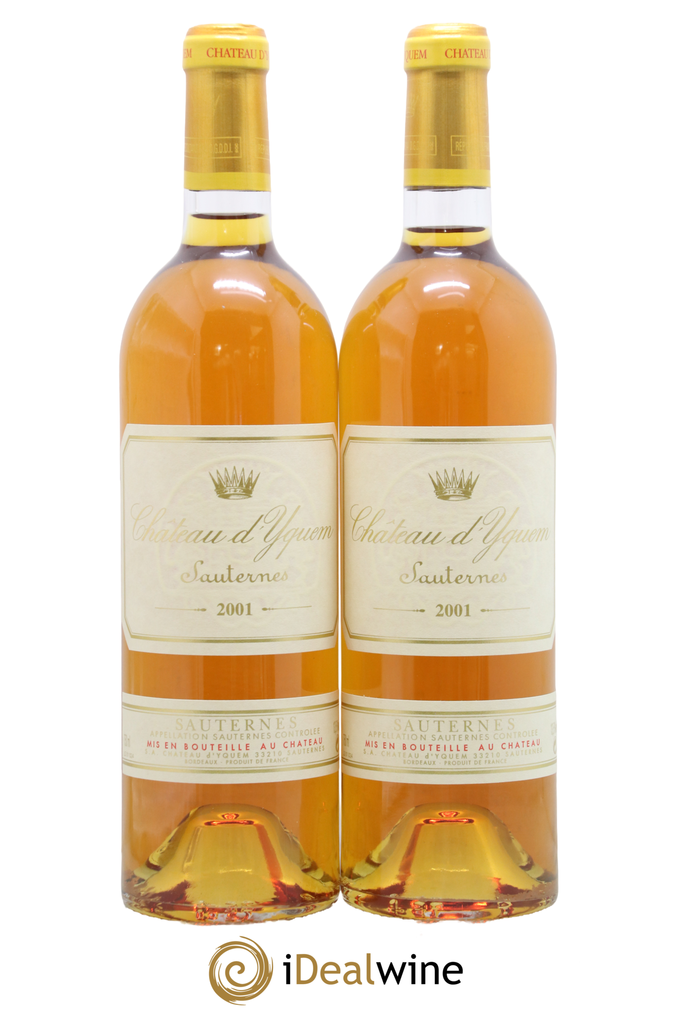Château d' Yquem 1er Cru Classé Supérieur 2001 - Lot of 2 bottles - 0
