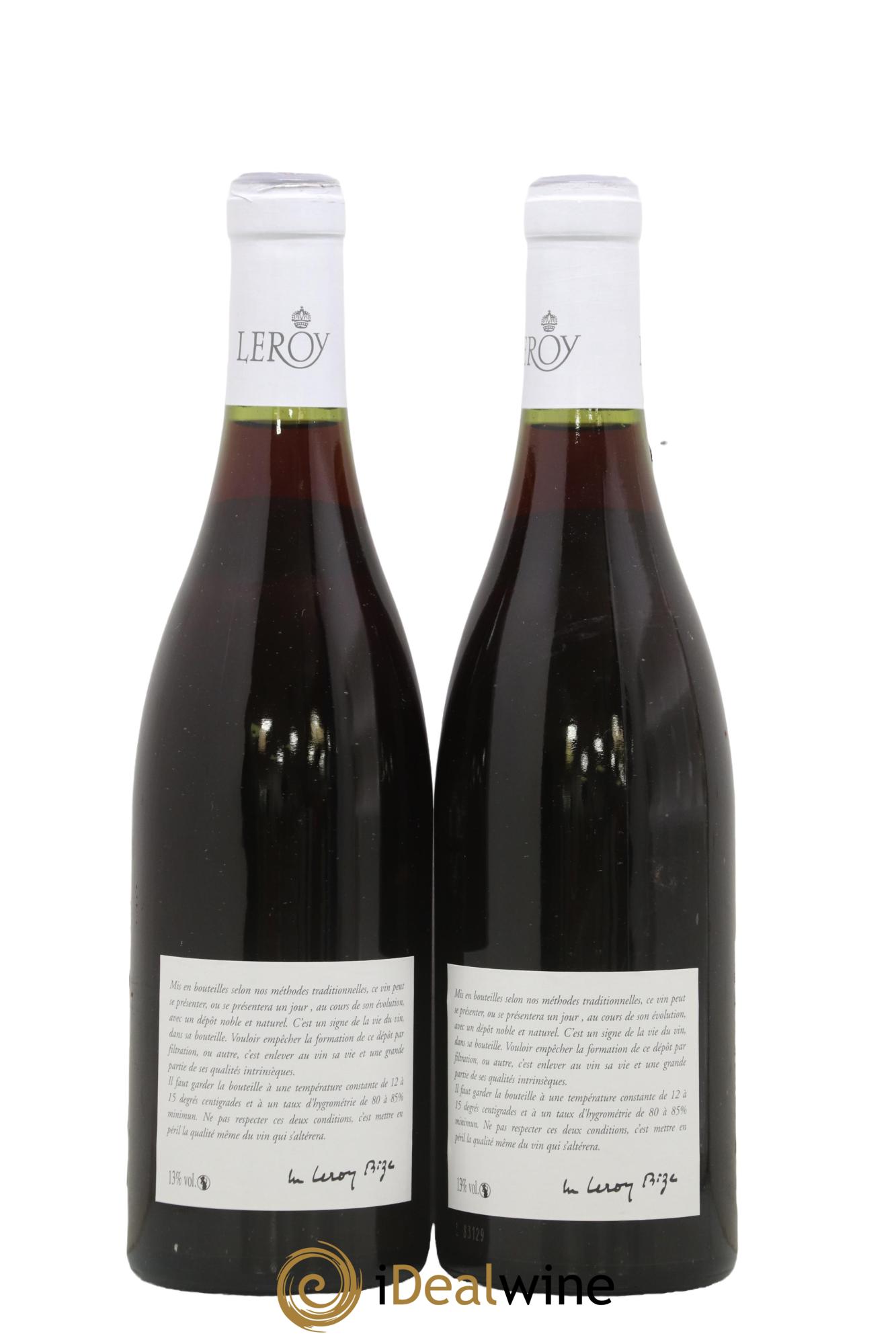 Savigny-lès-Beaune Leroy SA 1983 - Lot de 2 bouteilles - 1