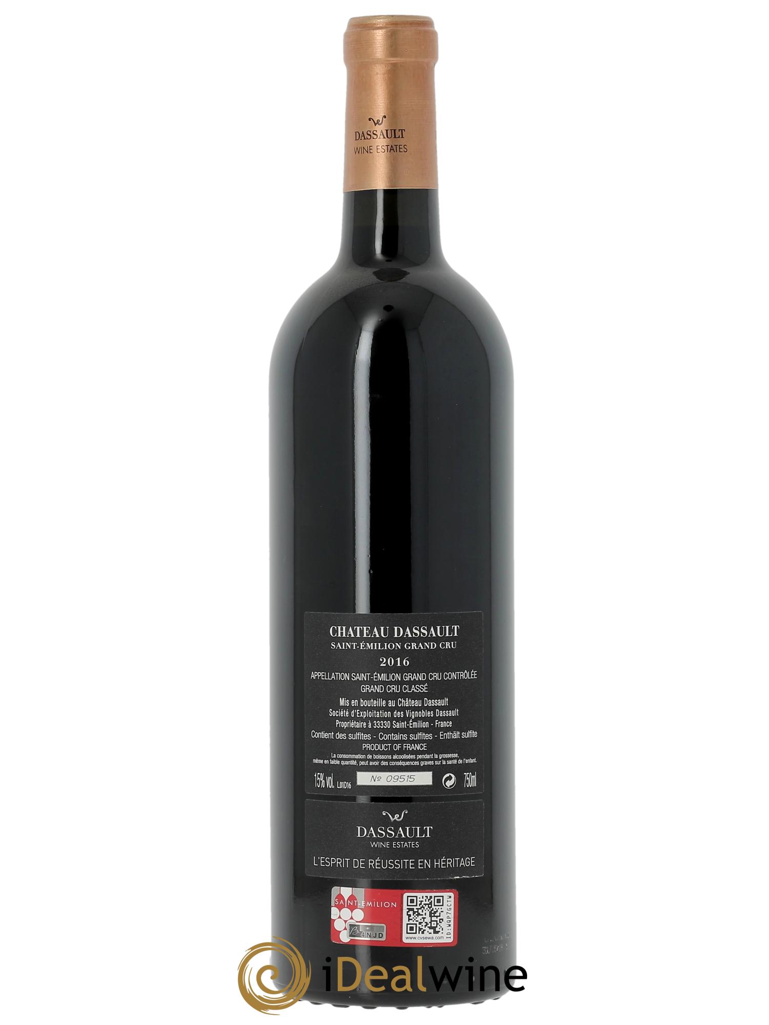 Château Dassault Grand Cru Classé  2016 - Lotto di 1 bottiglia - 1