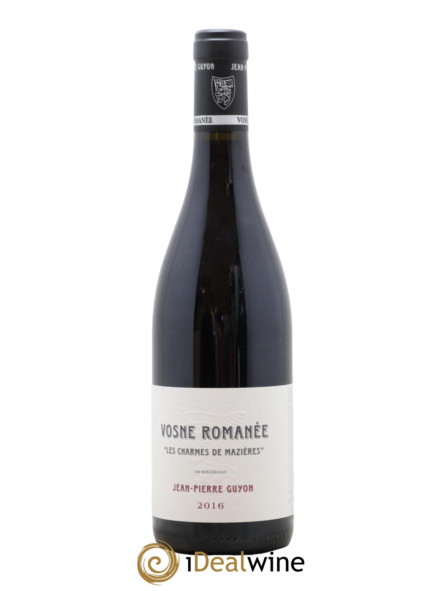 Vosne-Romanée Les Charmes de Mazières Guyon (Domaine) 2016 - Lot de 1 bouteille - 0