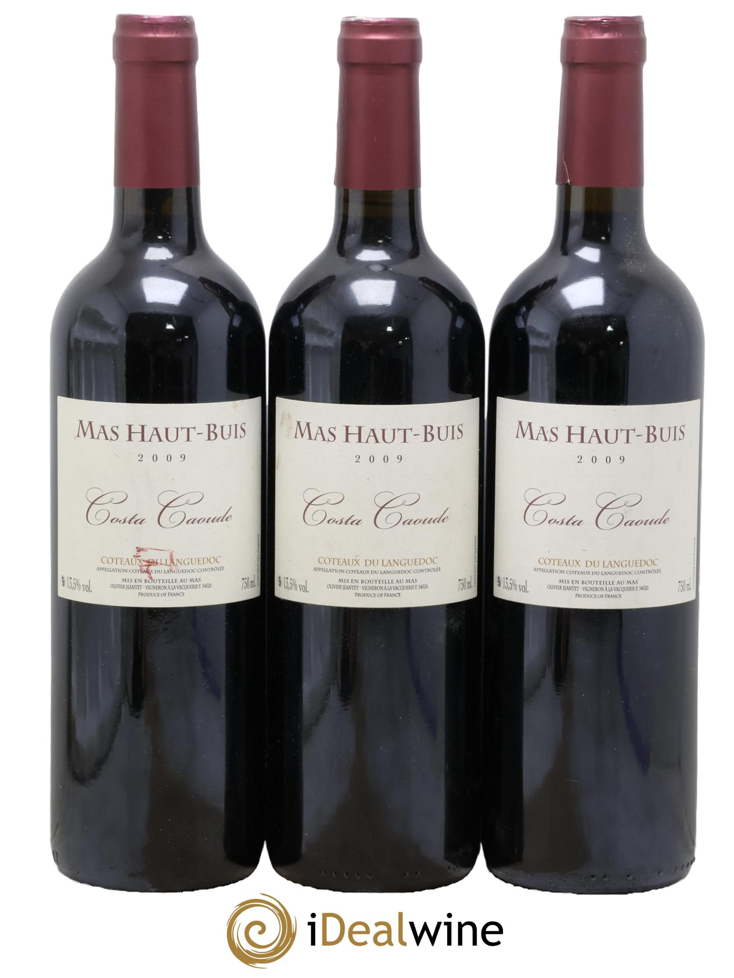 Terrasses du Larzac Costa Caoude Domaine Mas Haut Buis 2009 - Lot de 3 bouteilles - 0