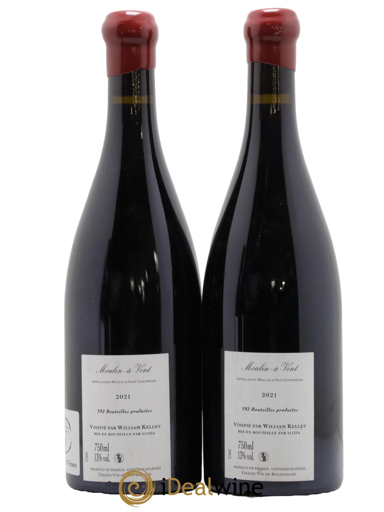 Moulin à Vent William Kelley 2021 - Lotto di 2 bottiglie - 1