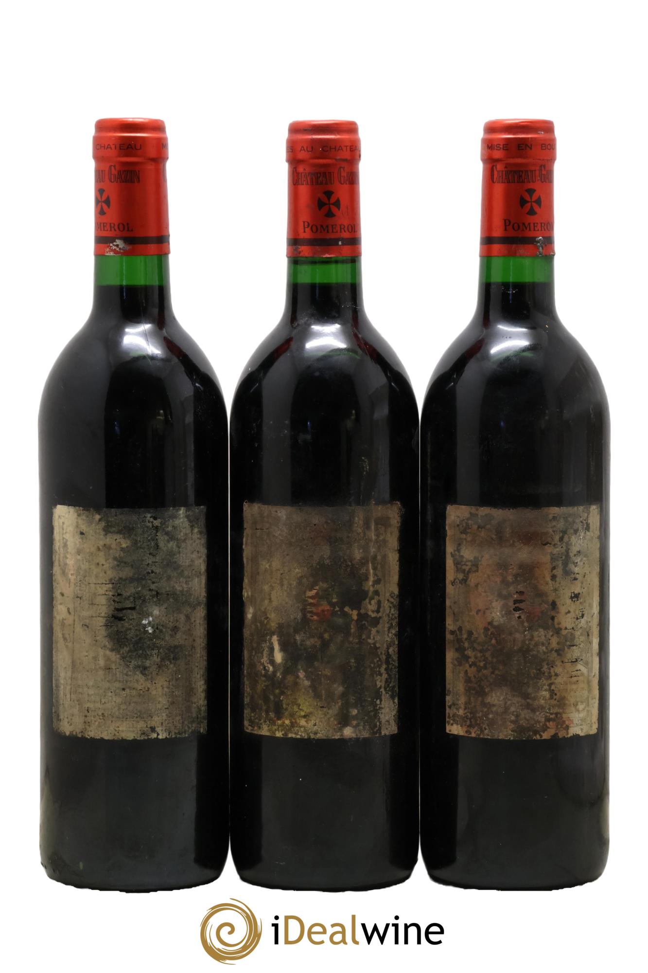 Château Gazin 1990 - Lotto di 3 bottiglie - 1