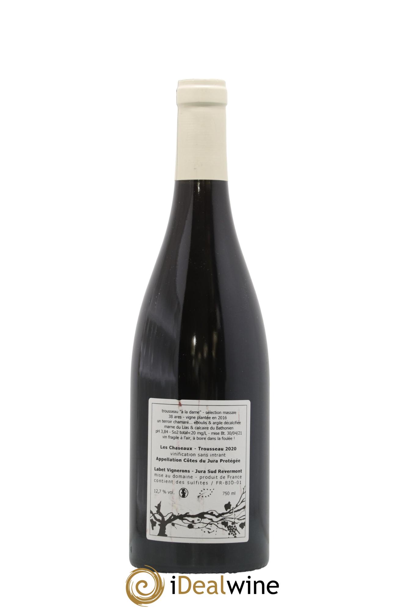Côtes du Jura Trousseau Les Chaseaux Romain - Julien  - Charline Labet 2020 - Lotto di 1 bottiglia - 1