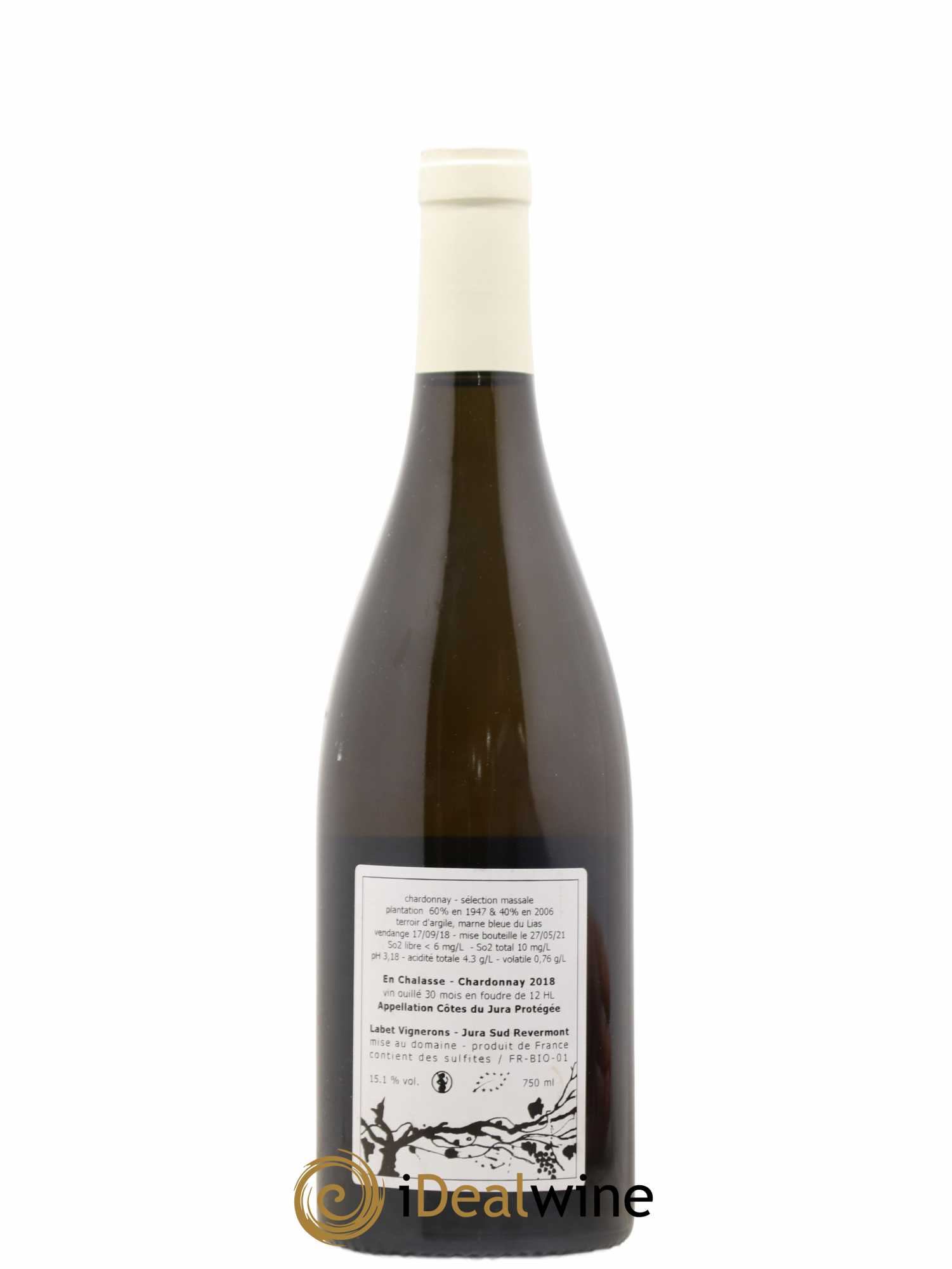 Côtes du Jura Chardonnay En Chalasse Romain - Julien  - Charline Labet 2018 - Lot de 1 bouteille - 1
