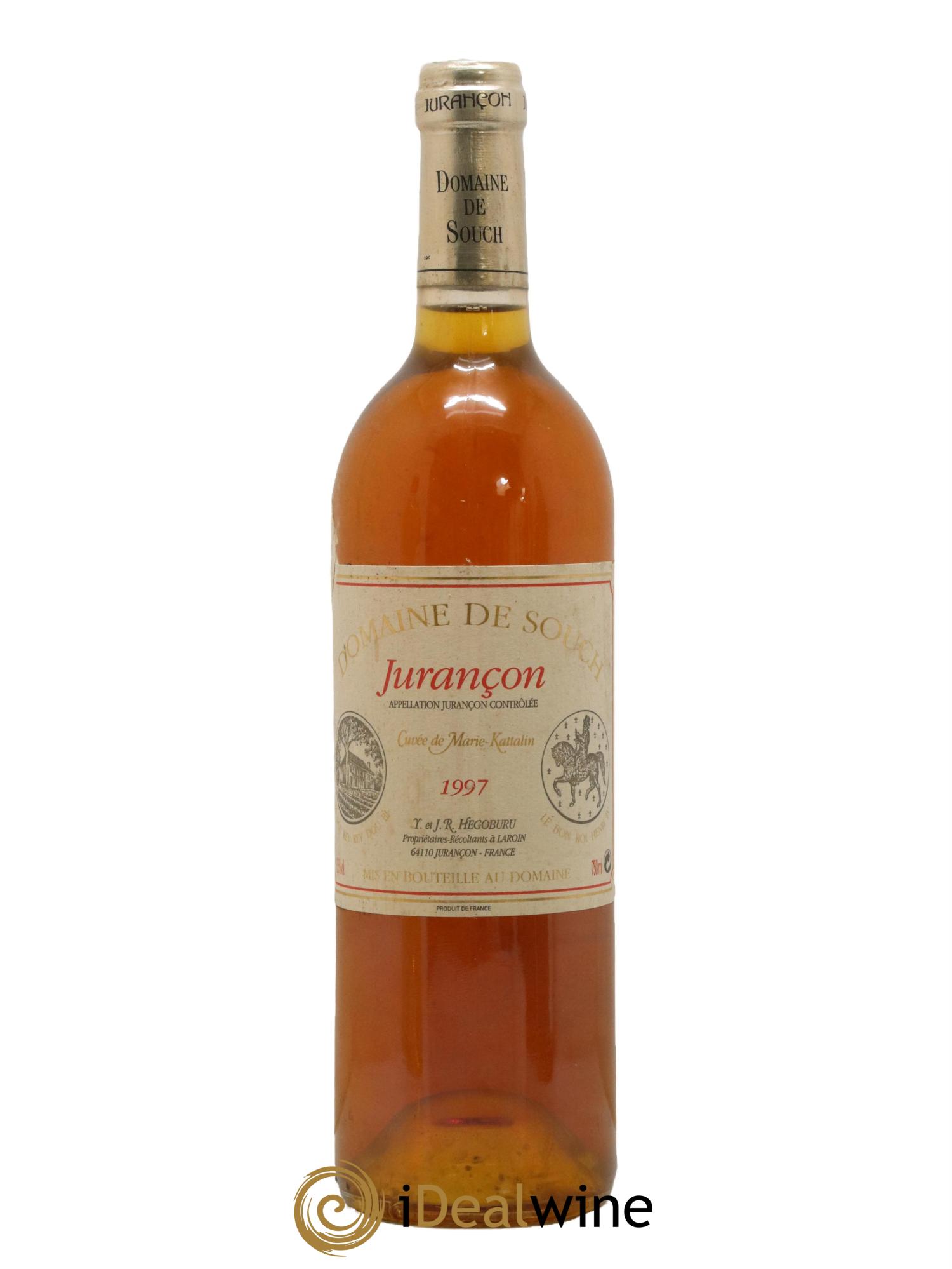 Jurançon Marie Kattalyn Souch (Domaine de) 1997 - Lotto di 1 bottiglia - 0