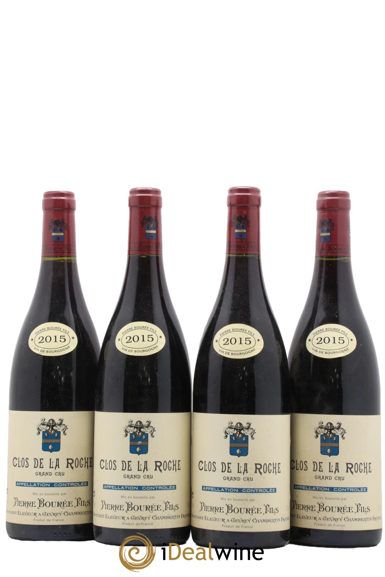 Clos de la Roche Grand Cru Domaine Pierre Bourée Fils 2015 - Lot de 4 bouteilles - 0