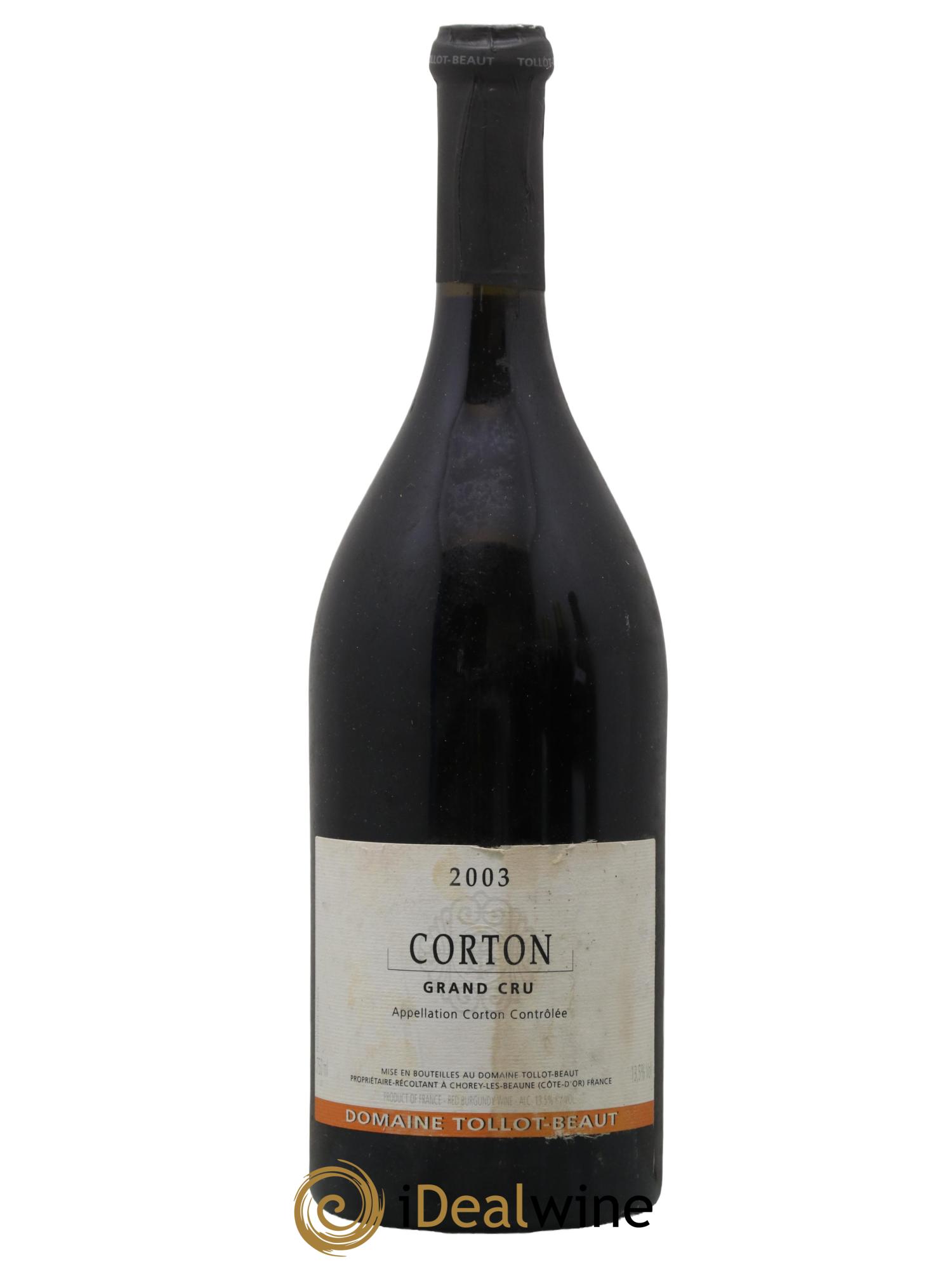 Corton Grand Cru Tollot Beaut (Domaine) 2003 - Lot de 1 bouteille - 0