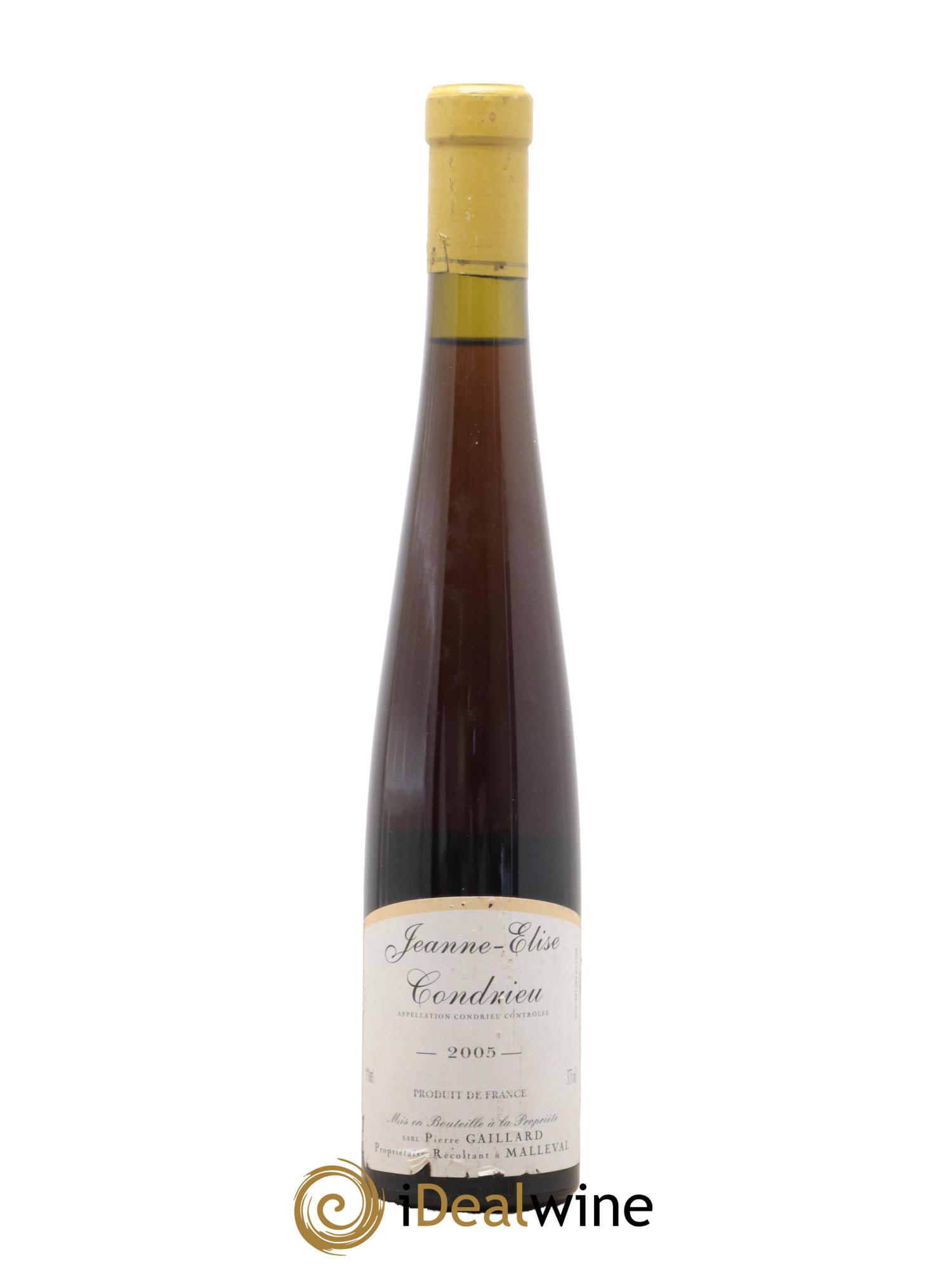Condrieu Jeanne-Élise Domaine Pierre Gaillard 2005 - Posten von 1 Demi-Flasche - 1
