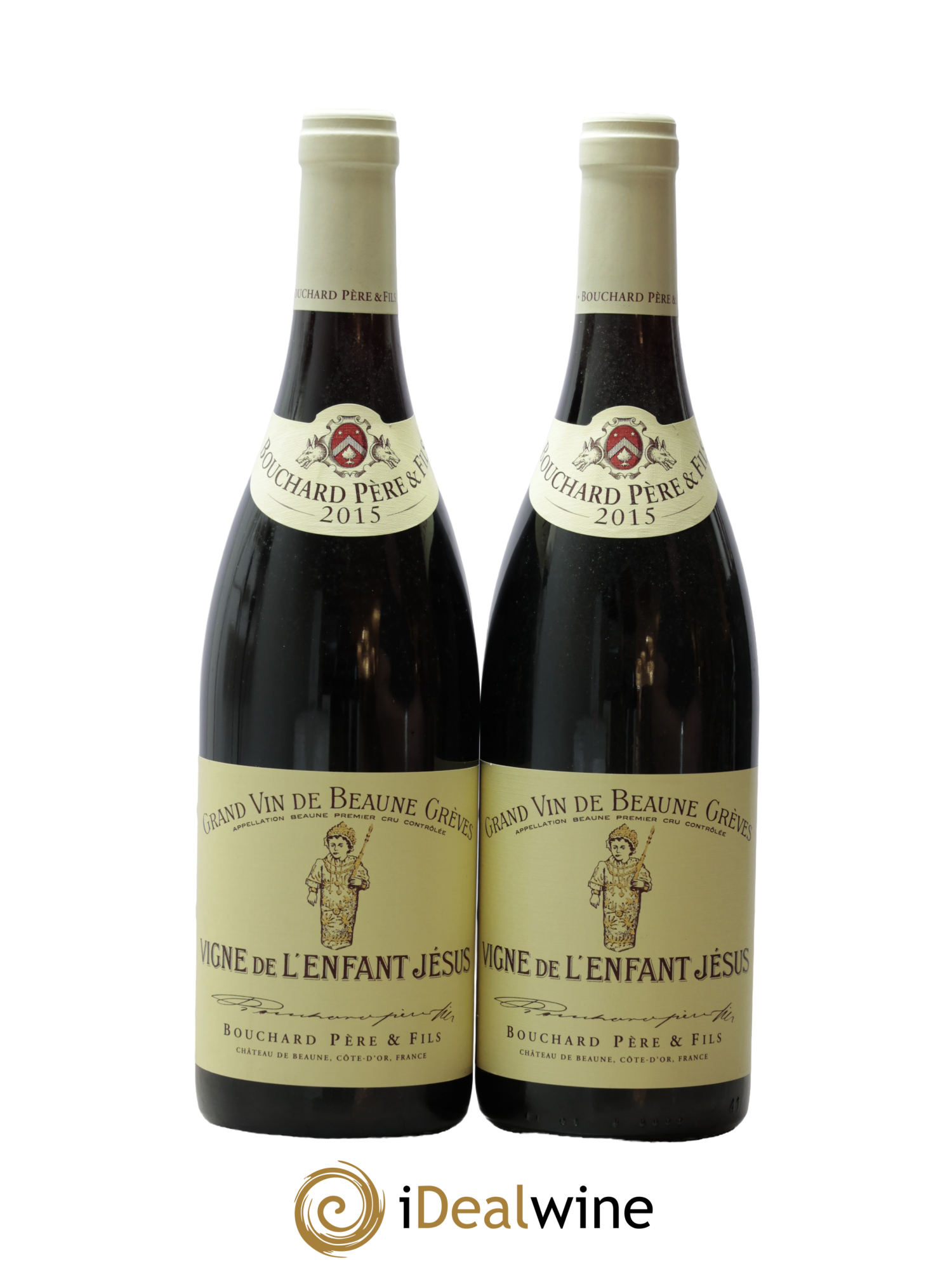 Beaune 1er Cru Grèves - Vigne de l'Enfant Jésus Bouchard Père & Fils 2015 - Lot de 2 bouteilles - 0