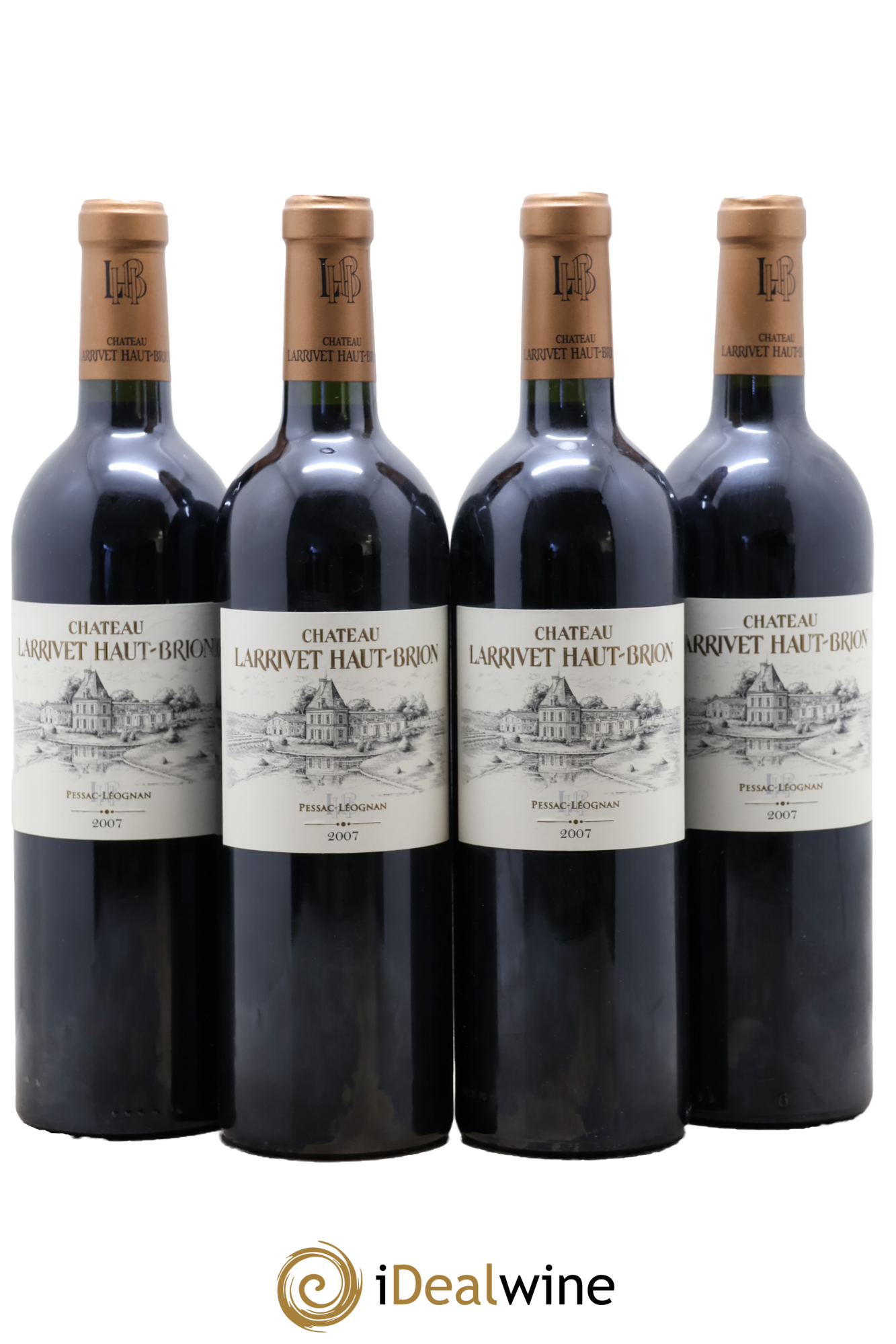 Château Larrivet Haut-Brion 2007 - Lot de 4 bouteilles - 0