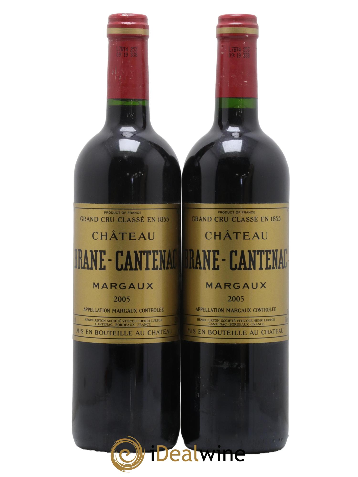 Château Brane Cantenac 2ème Grand Cru Classé 2005 - Lot de 2 bouteilles - 0