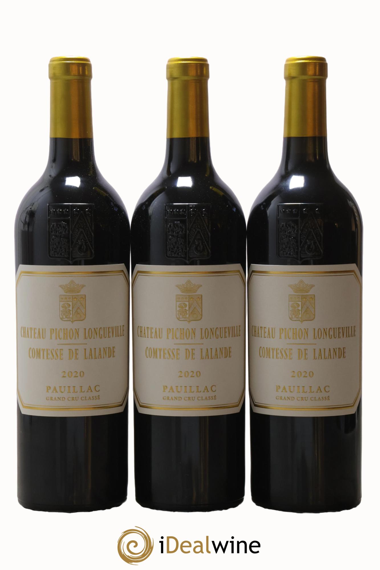 Château Pichon Longueville Comtesse de Lalande 2ème Grand Cru Classé 2020 - Lot de 3 bouteilles - 0