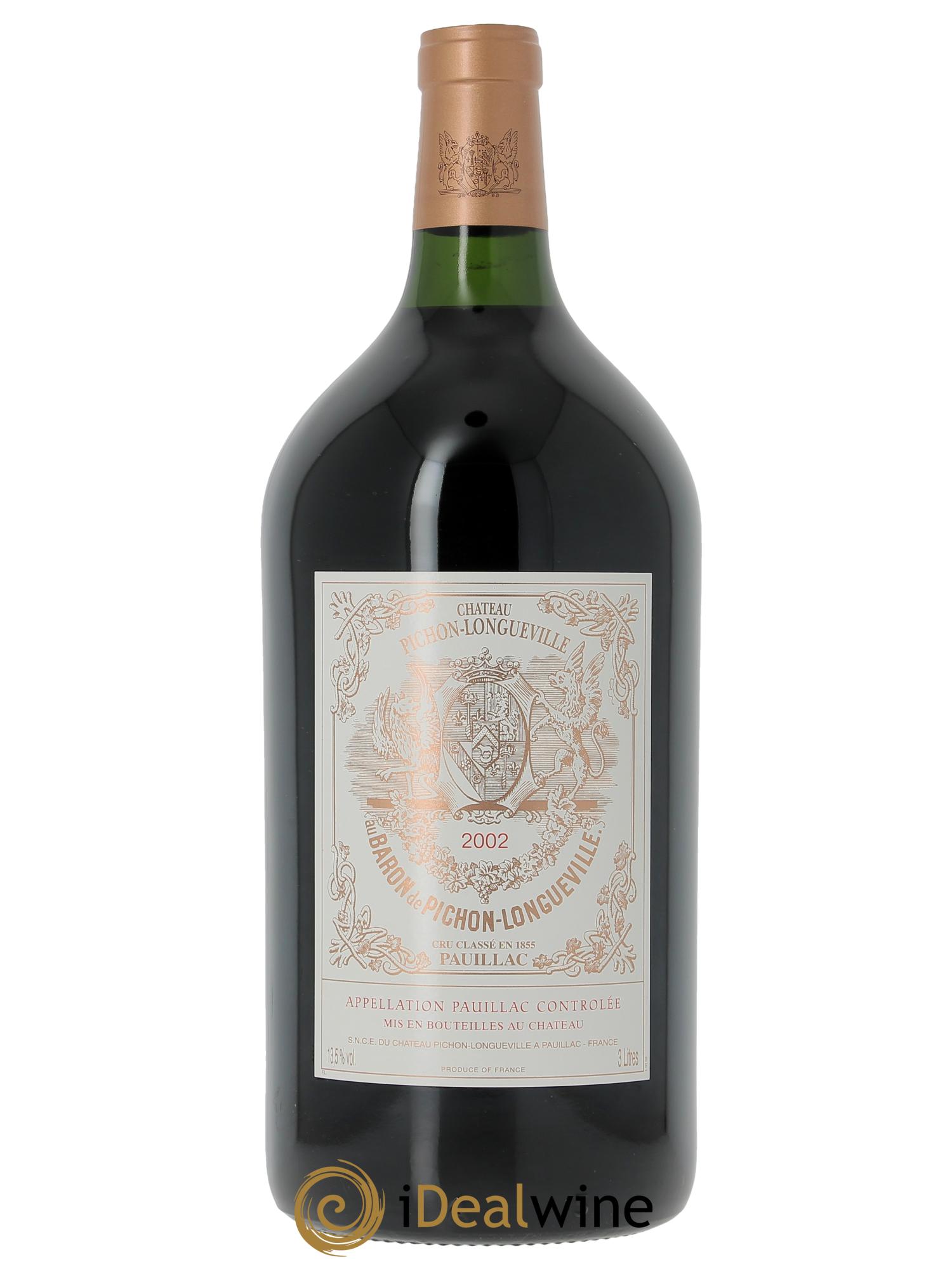 Pichon Longueville Baron 2ème Grand Cru Classé 2002 - Lot de 1 double magnum - 1
