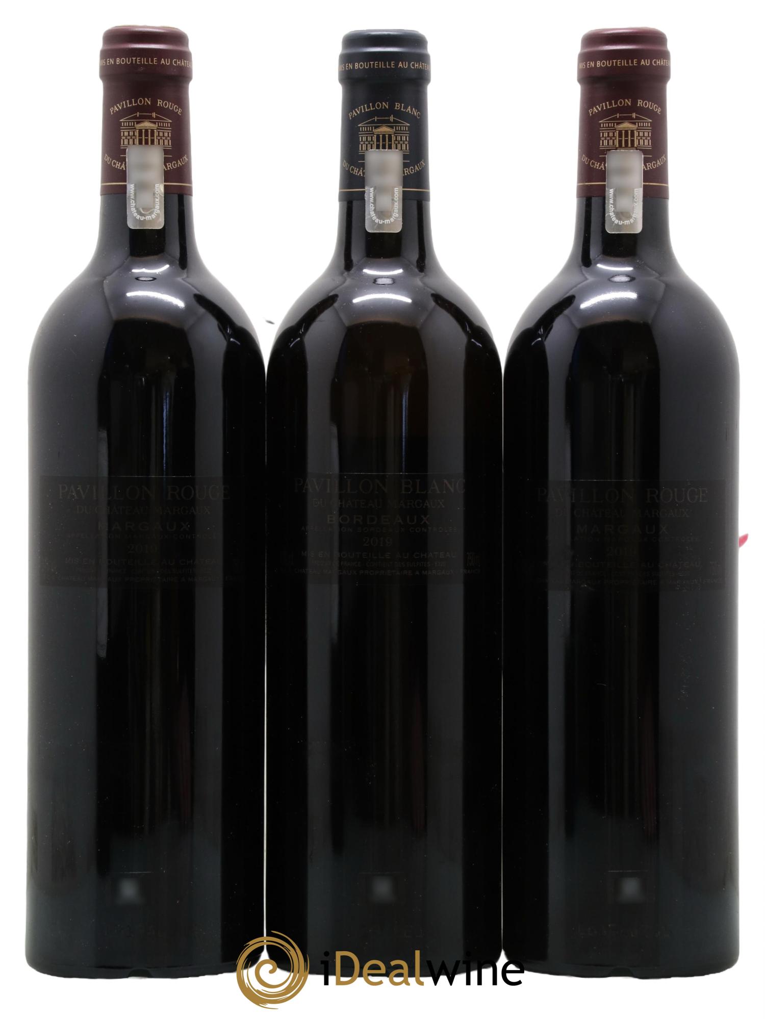 Bordeaux Coffret Trilogie Chateau Margaux 3 Margaux 2 Pavillon 1 Pavillon Blanc Margaux 2019 - Lot de 6 bouteilles - 4