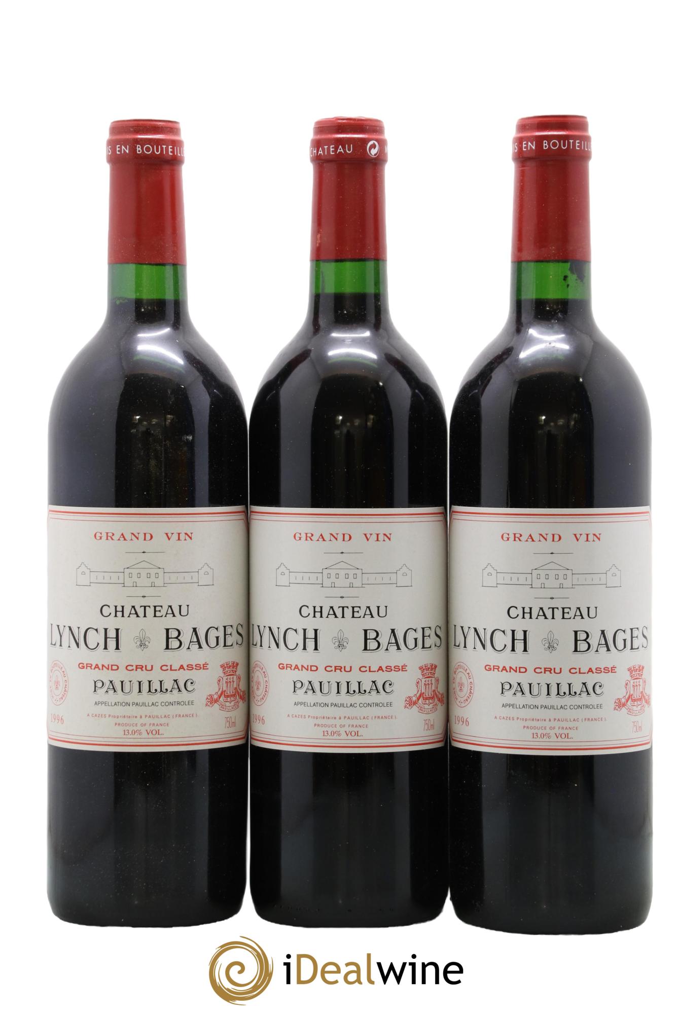 Château Lynch Bages 5ème Grand Cru Classé 1996 - Lot de 12 bouteilles - 2
