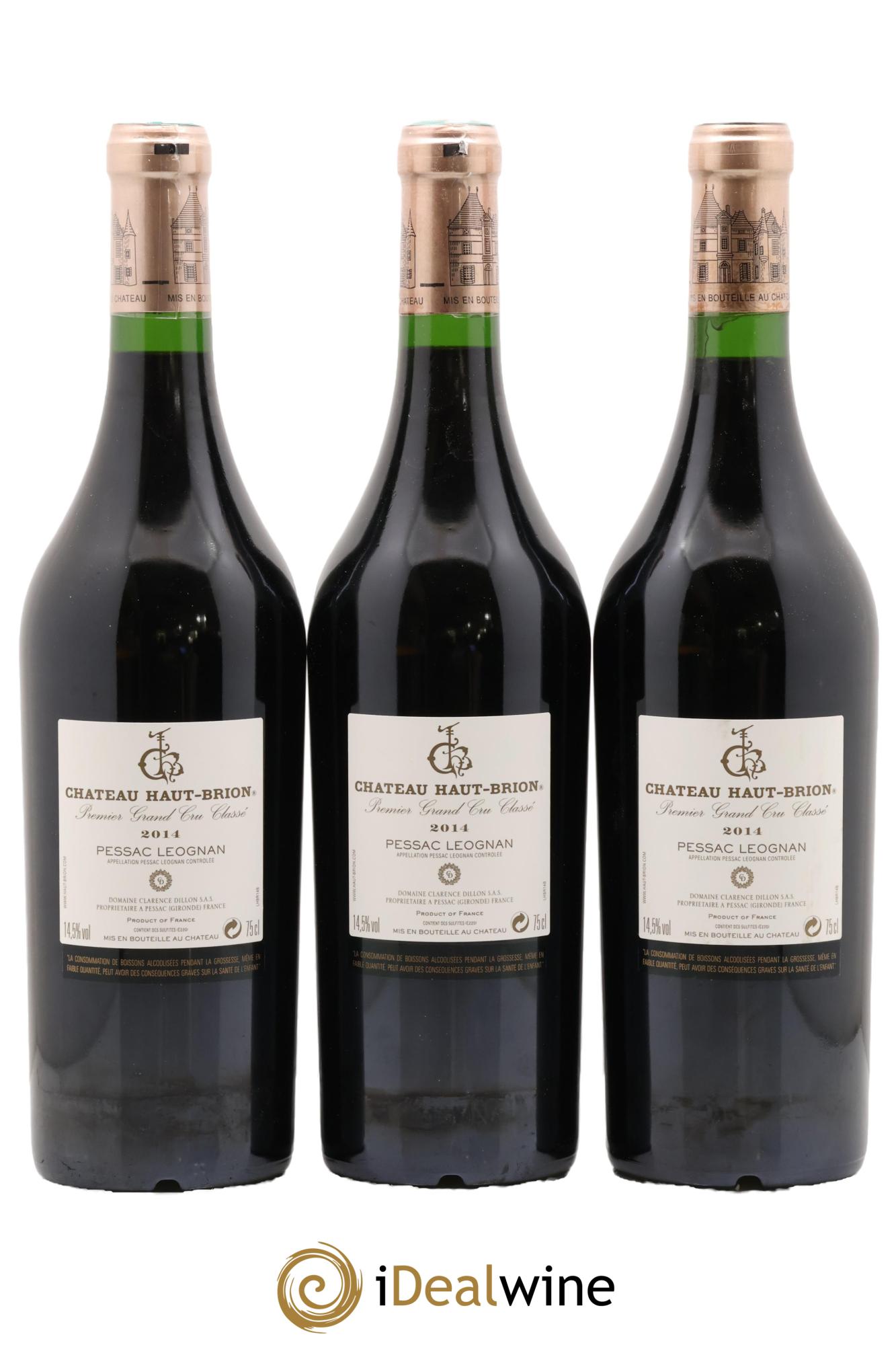 Château Haut Brion 1er Grand Cru Classé 2014 - Lot de 6 bouteilles - 2
