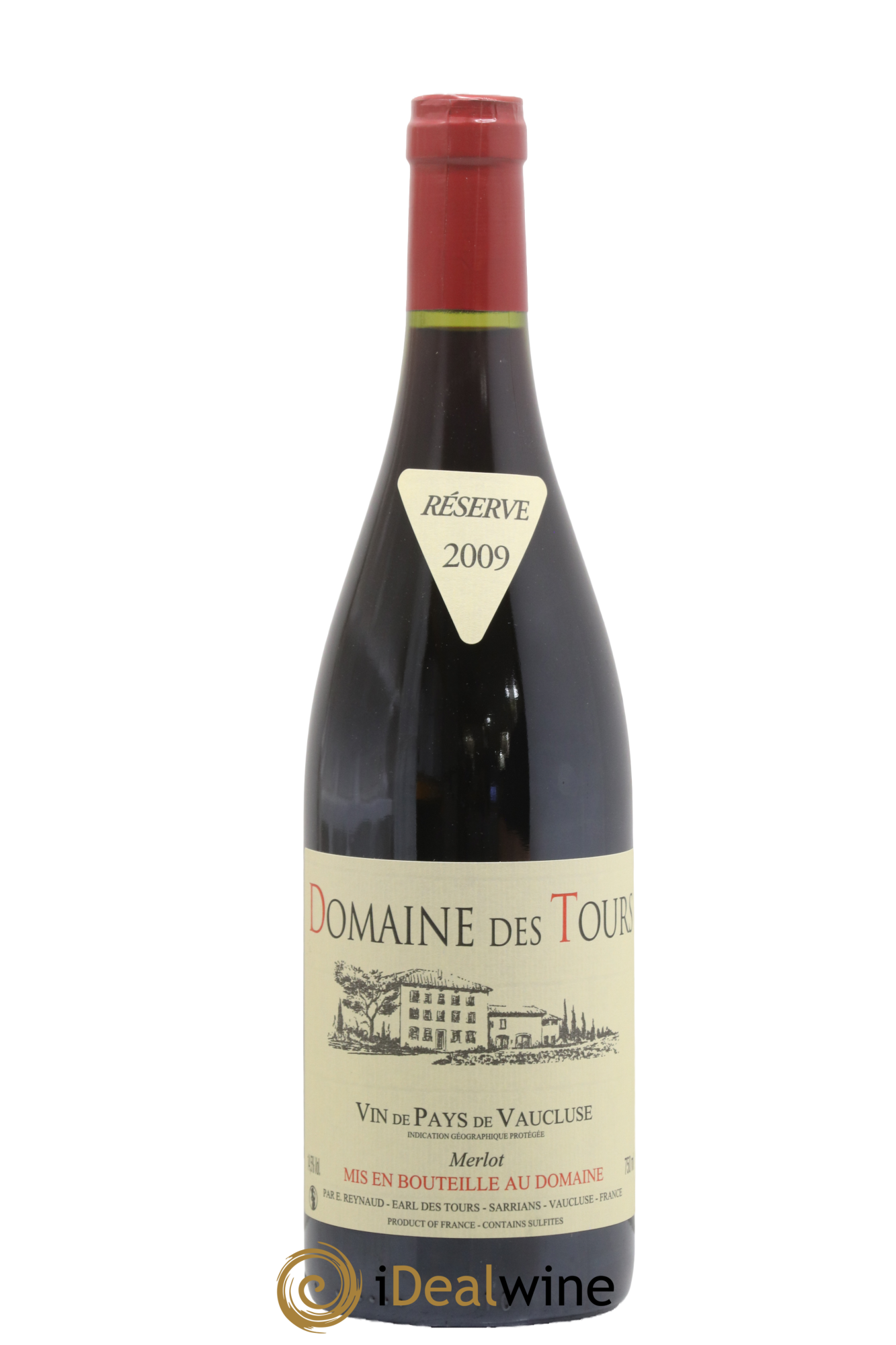 Vaucluse Domaine des Tours Merlot Emmanuel Reynaud 2009 - Lotto di 1 bottiglia - 0