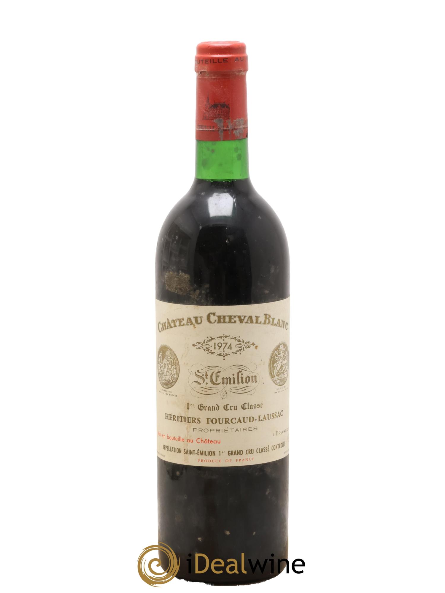 Château Cheval Blanc 1er Grand Cru Classé A 1974 - Lot de 1 bouteille - 0