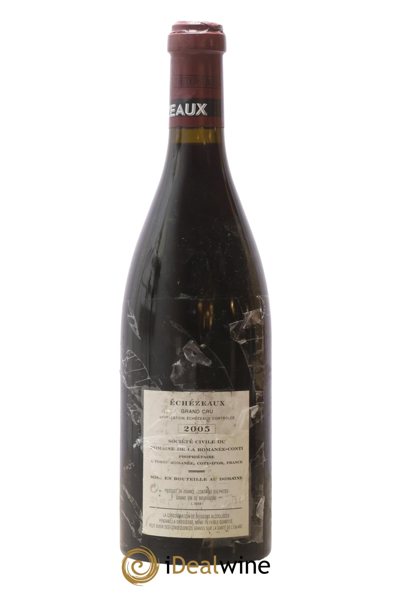 Echezeaux Grand Cru Domaine de la Romanée-Conti 2005 - Lot of 1 bottle - 1