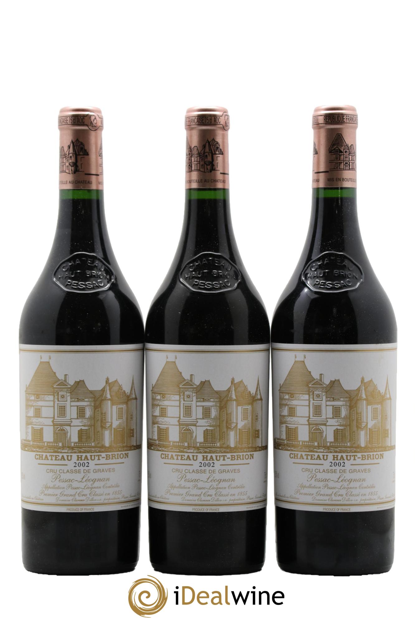 Château Haut Brion 1er Grand Cru Classé 2002 - Lot de 6 bouteilles - 3
