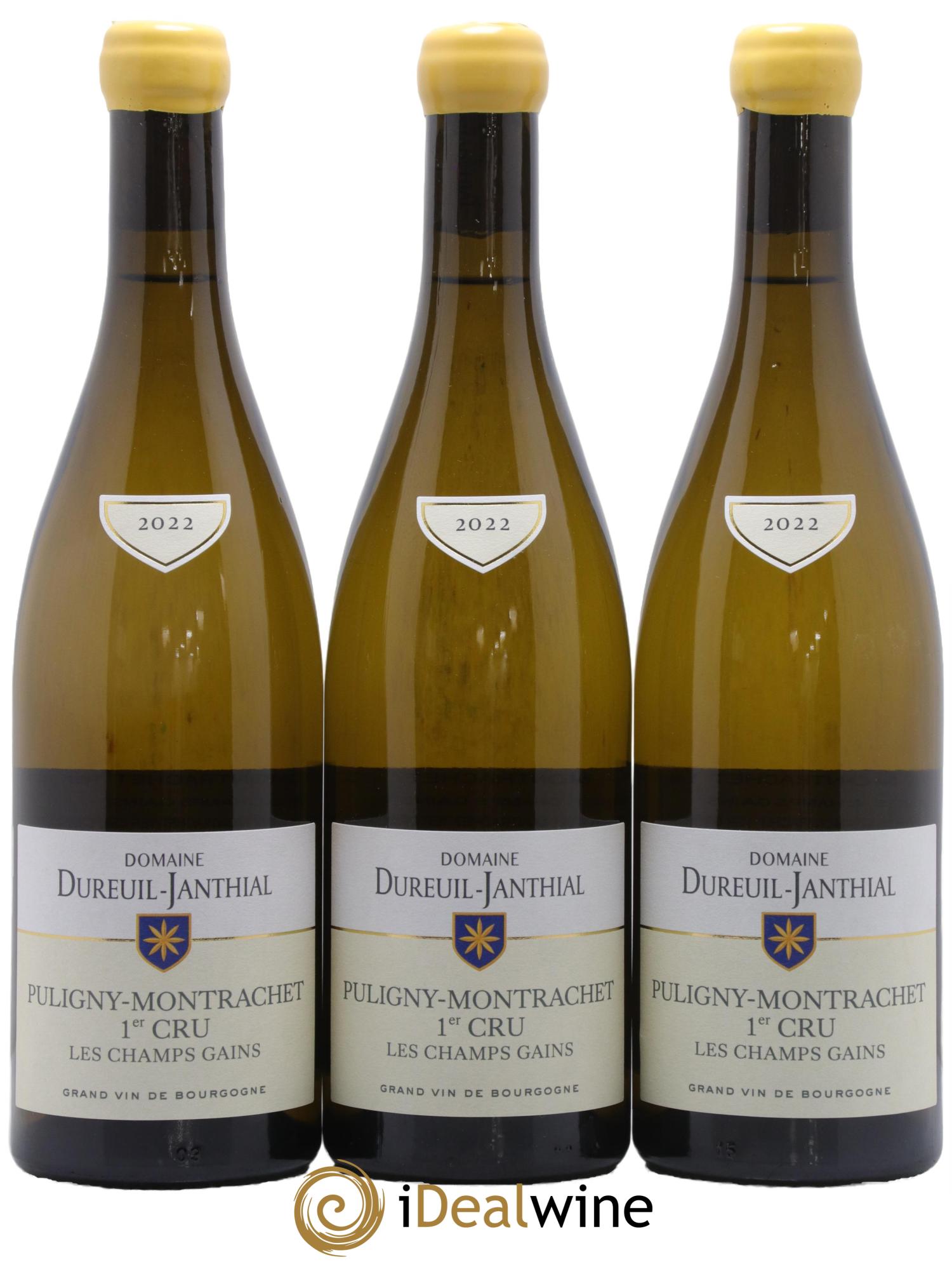 Puligny-Montrachet 1er Cru Les Champs Gains Vincent Dureuil-Janthial 2022 - Lot de 3 bouteilles - 0