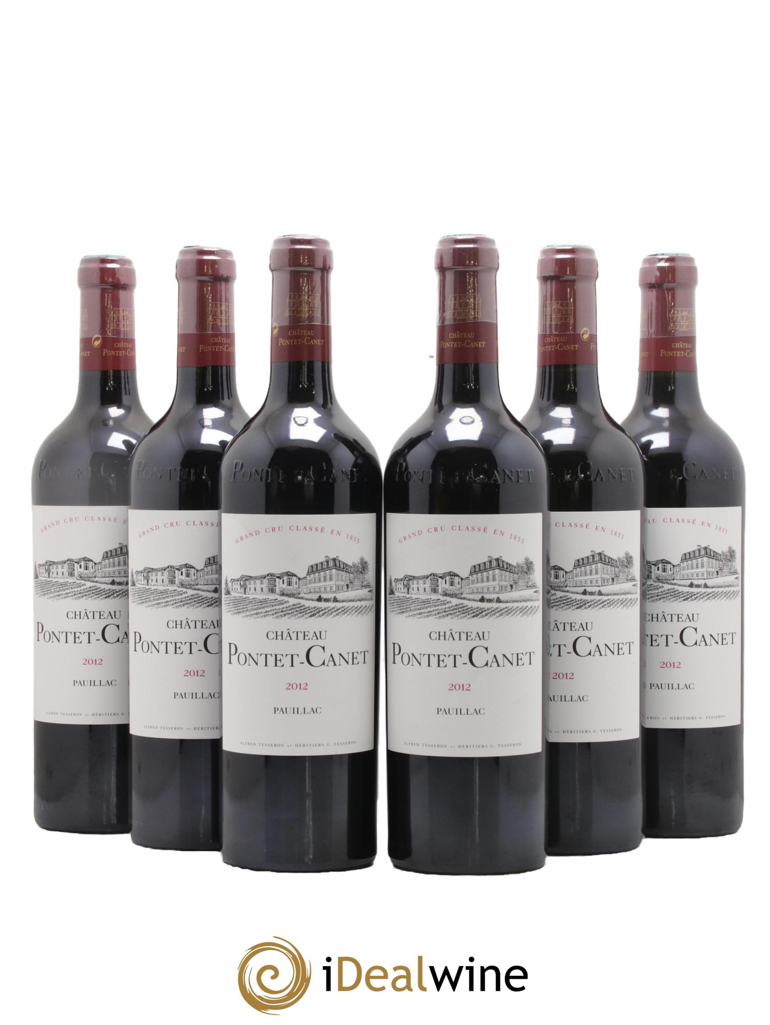 Château Pontet Canet 5ème Grand Cru Classé 2012 - Lot of 6 bottles - 0