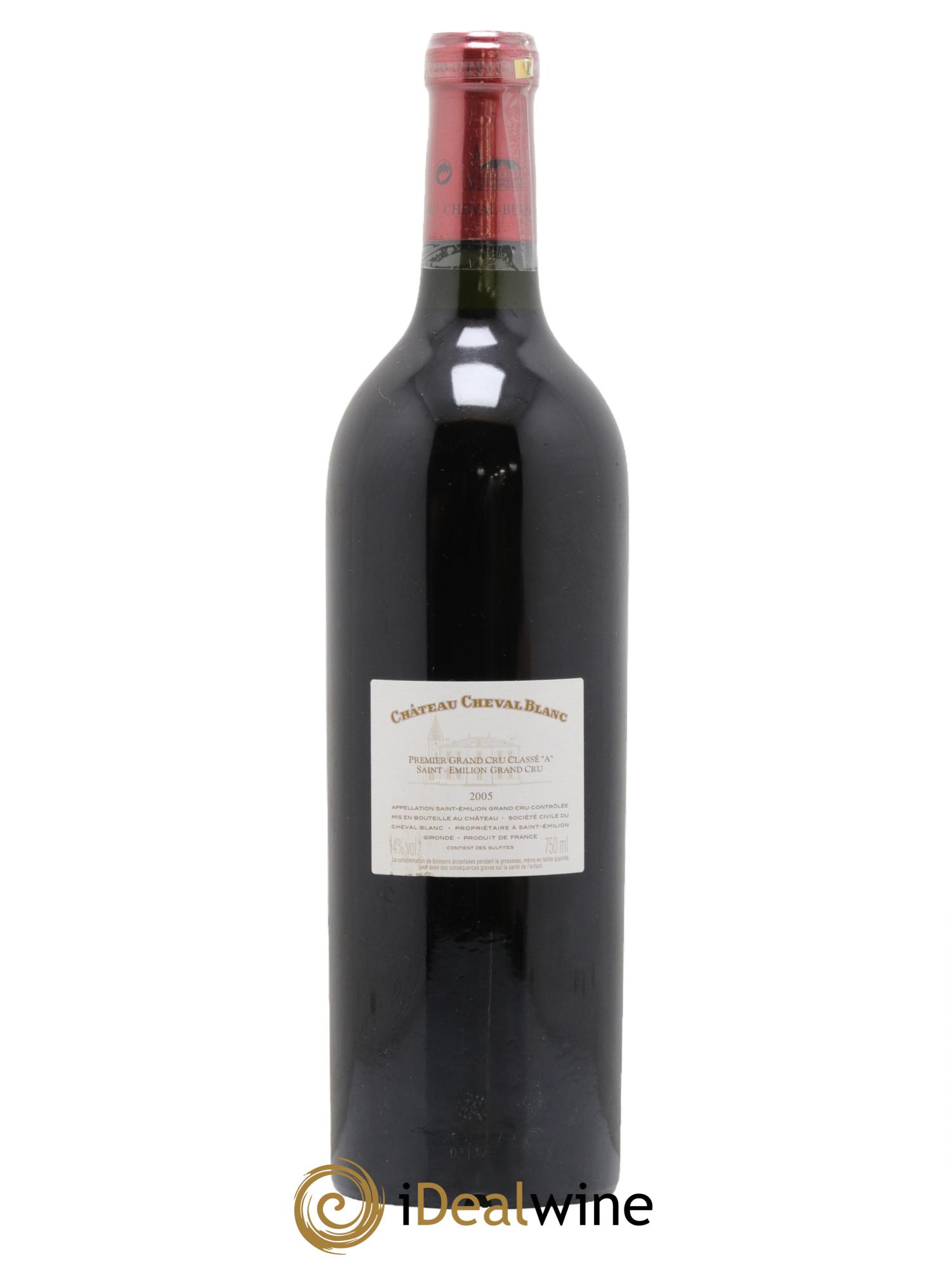 Château Cheval Blanc 1er Grand Cru Classé A 2005 - Lot de 1 bouteille - 1