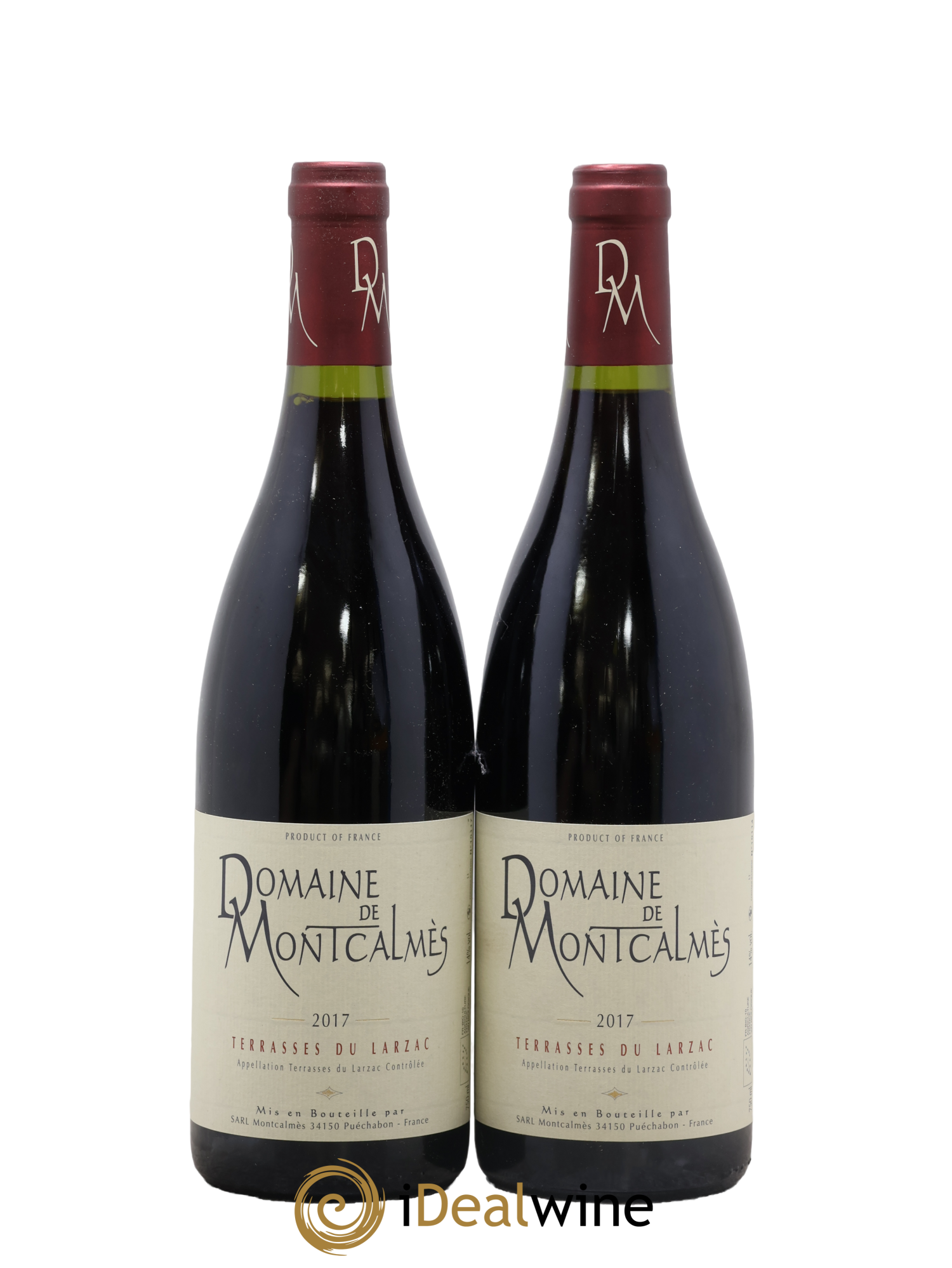 Terrasses du Larzac Domaine de Montcalmès Frédéric Pourtalié 2017 - Lot de 2 bouteilles - 0
