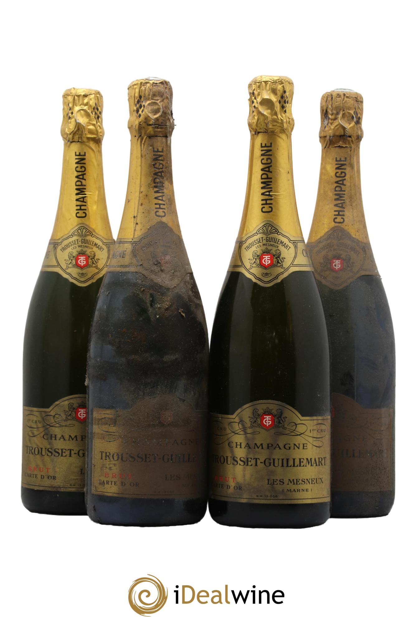 Champagne Les Mesneux Brut Premier Cru Trousset Guillemart - Lot de 4 bouteilles - 0