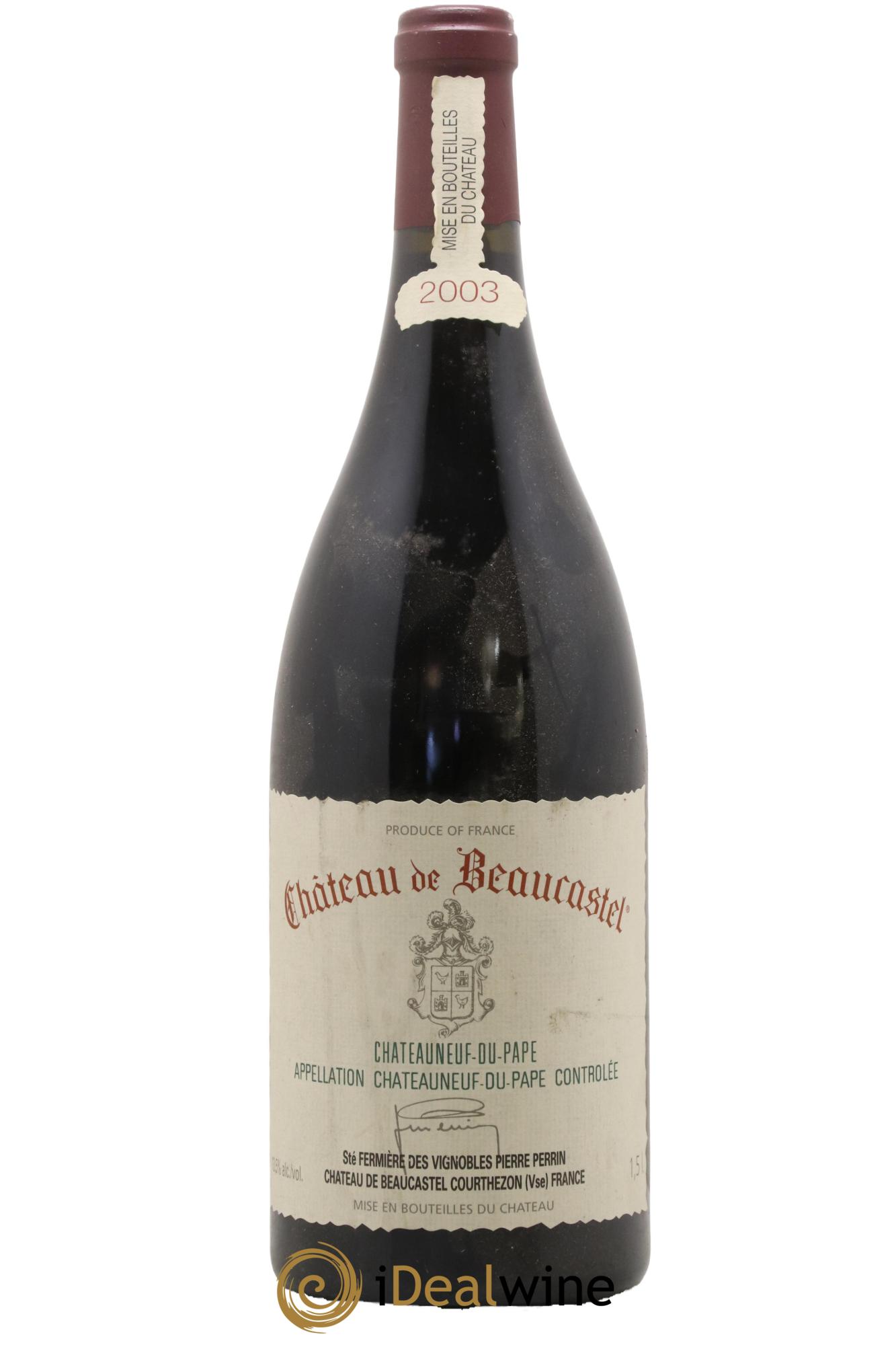 Châteauneuf-du-Pape Château de Beaucastel Famille Perrin 2003 - Lot de 1 magnum - 0