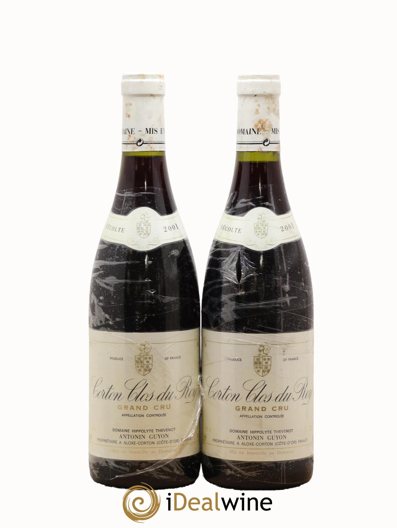Corton Grand Cru Clos du Roy Antonin Guyon 2001 - Lot de 2 bouteilles - 0