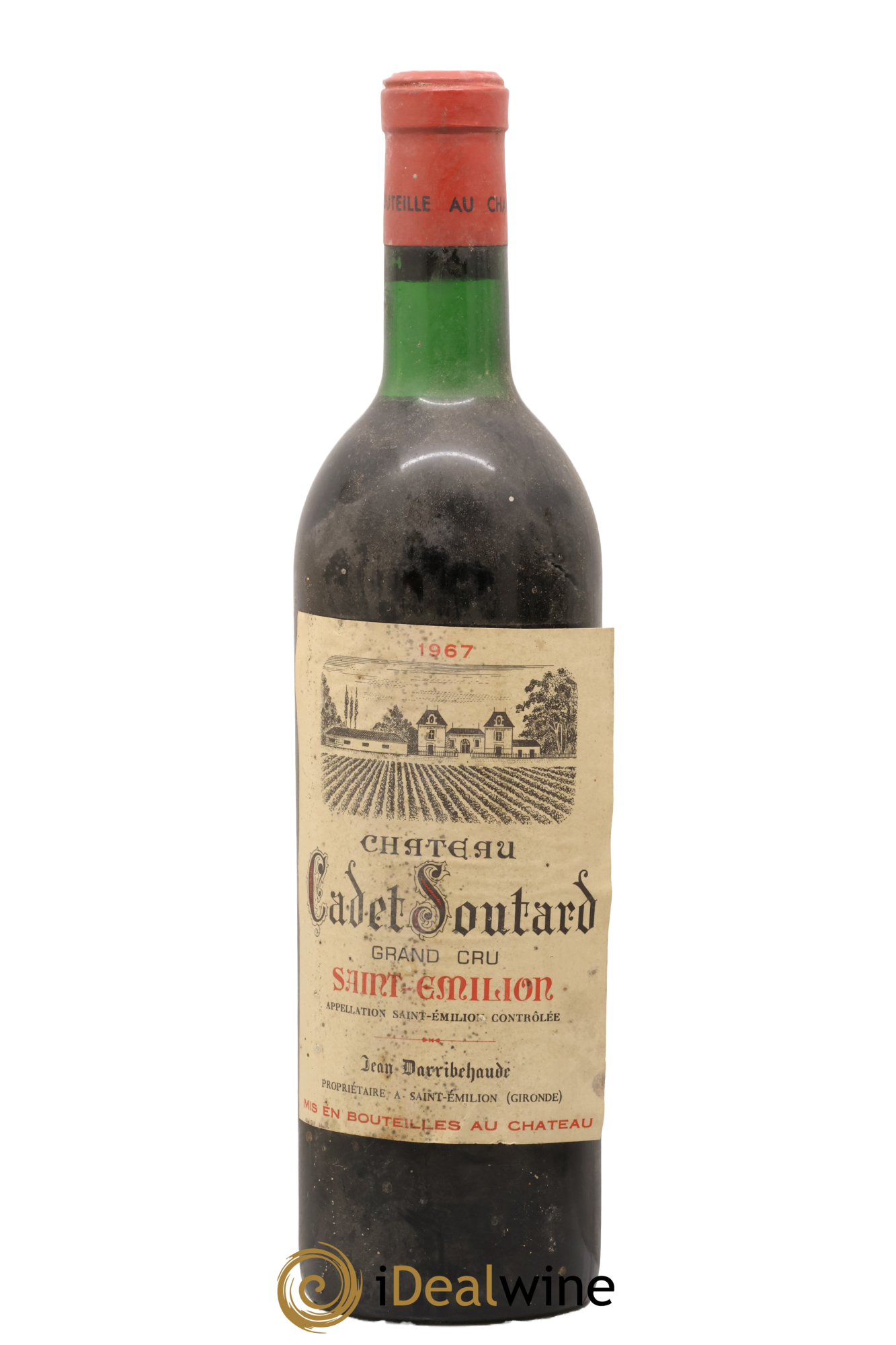 Saint-Émilion Grand Cru Château Cadet Soutard 1967 - Lot de 1 bouteille - 0