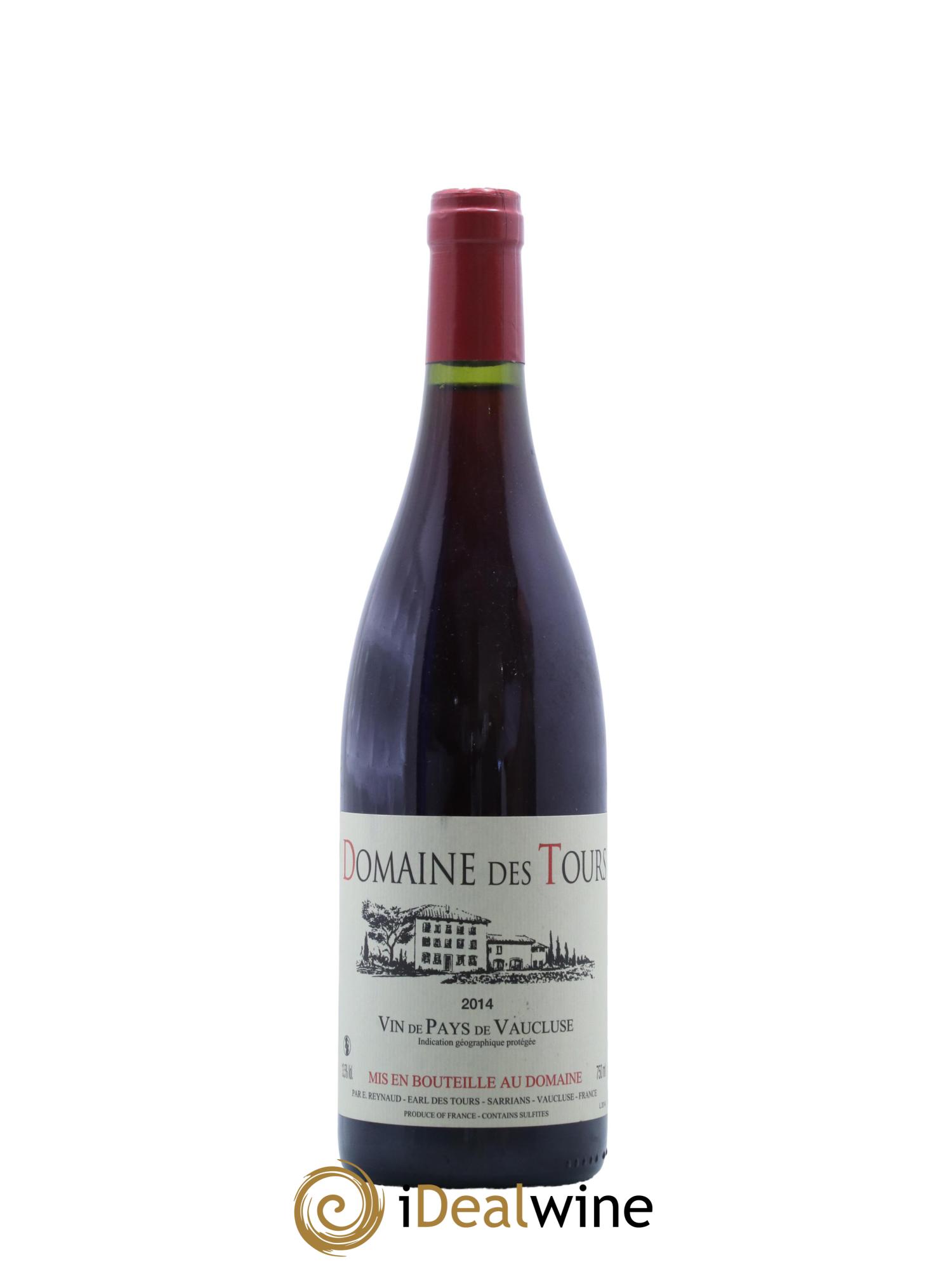 Vaucluse (Vin de Pays de Vaucluse) Domaine des Tours Emmanuel Reynaud 2014 - Lot de 1 bouteille - 0