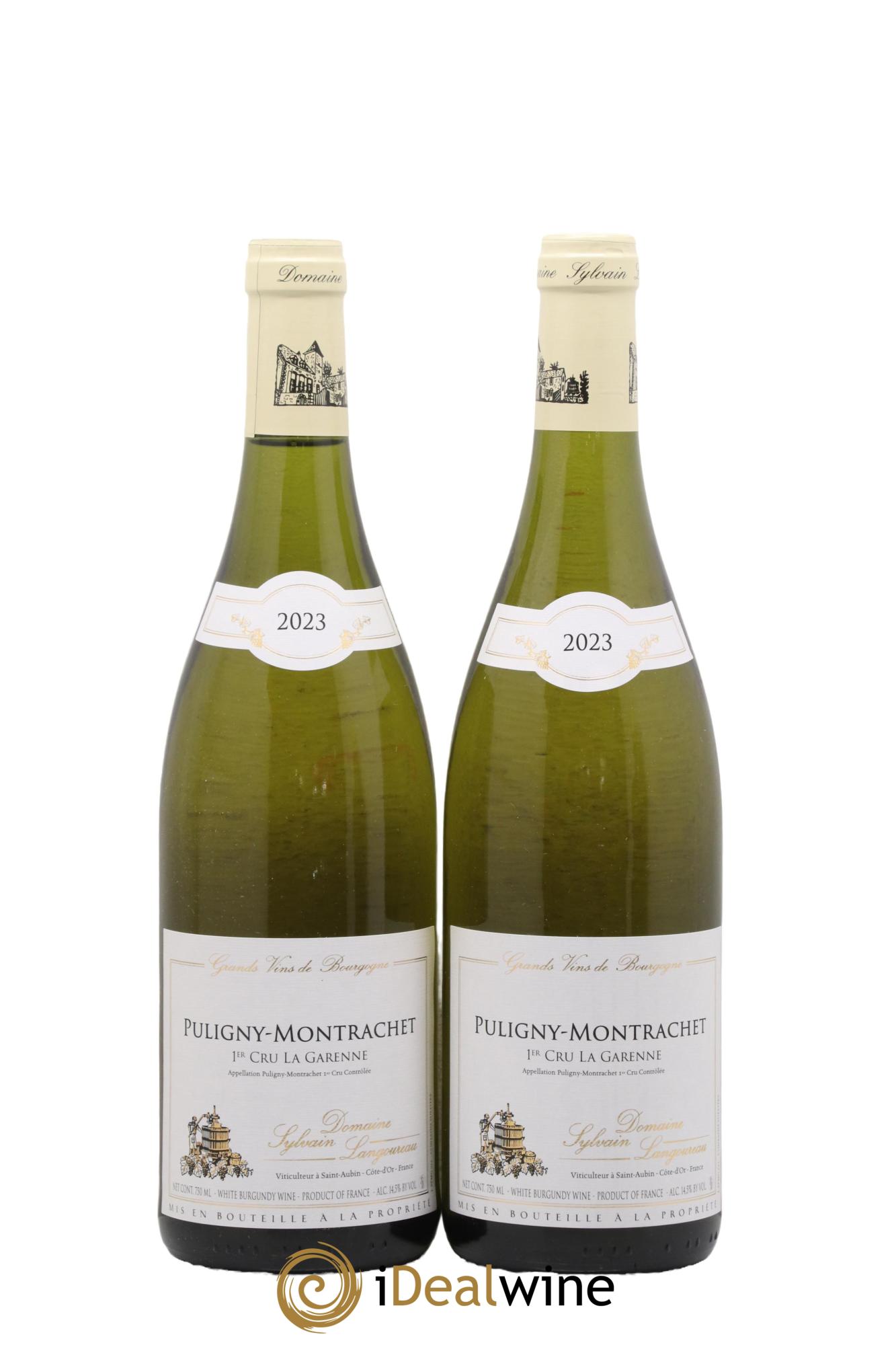 Puligny-Montrachet 1er Cru La Garenne Sylvain Langoureau 2023 - Lot de 2 bouteilles - 0