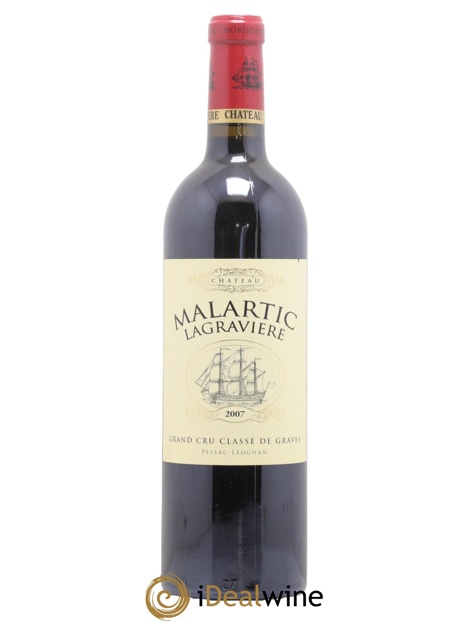 Château Malartic-Lagravière Cru Classé de Graves 2007 - Lot de 1 bouteille - 0