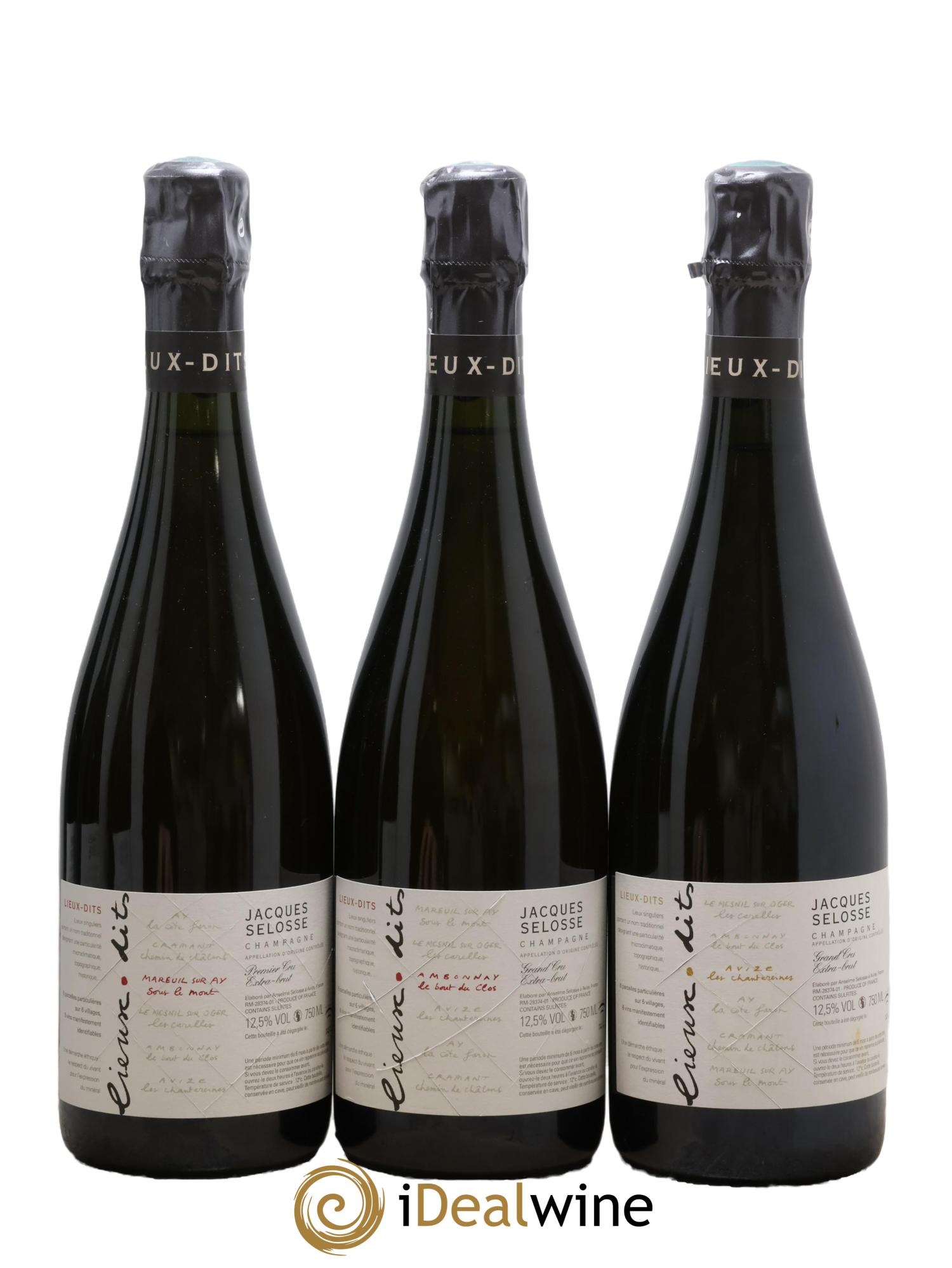 Caisse Collection Lieux-dits Jacques Selosse - Lot of 6 bottles - 1