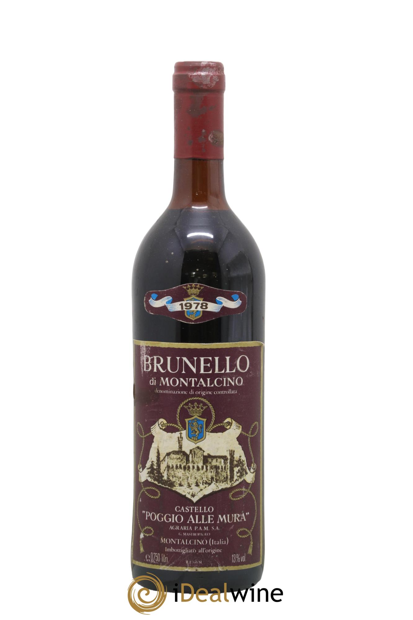 Brunello di Montalcino DOCG Poggio alle Mura 1978 - Lotto di 1 bottiglia - 0