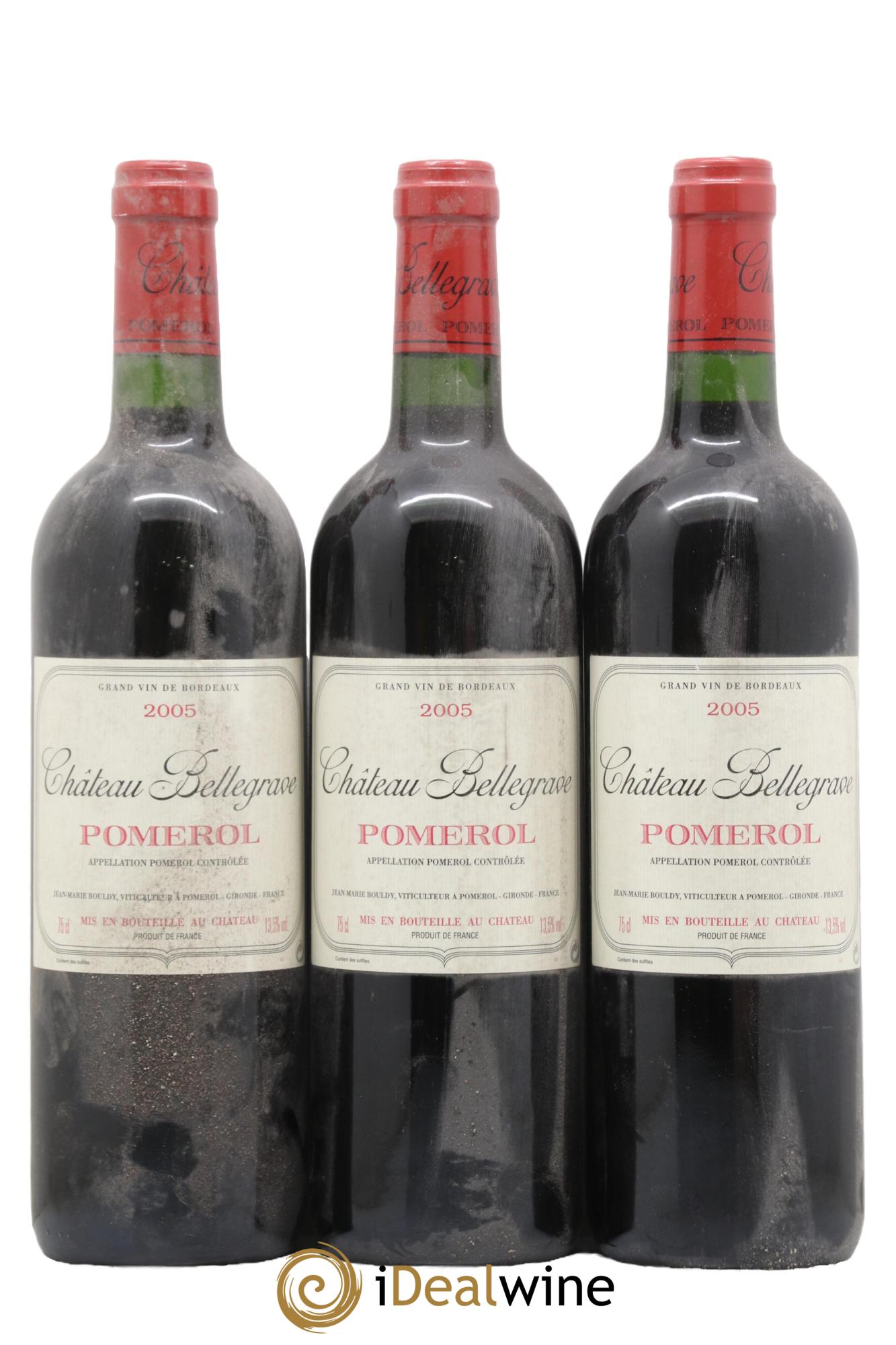 Château Bellegrave 2005 - Lot de 3 bouteilles - 0
