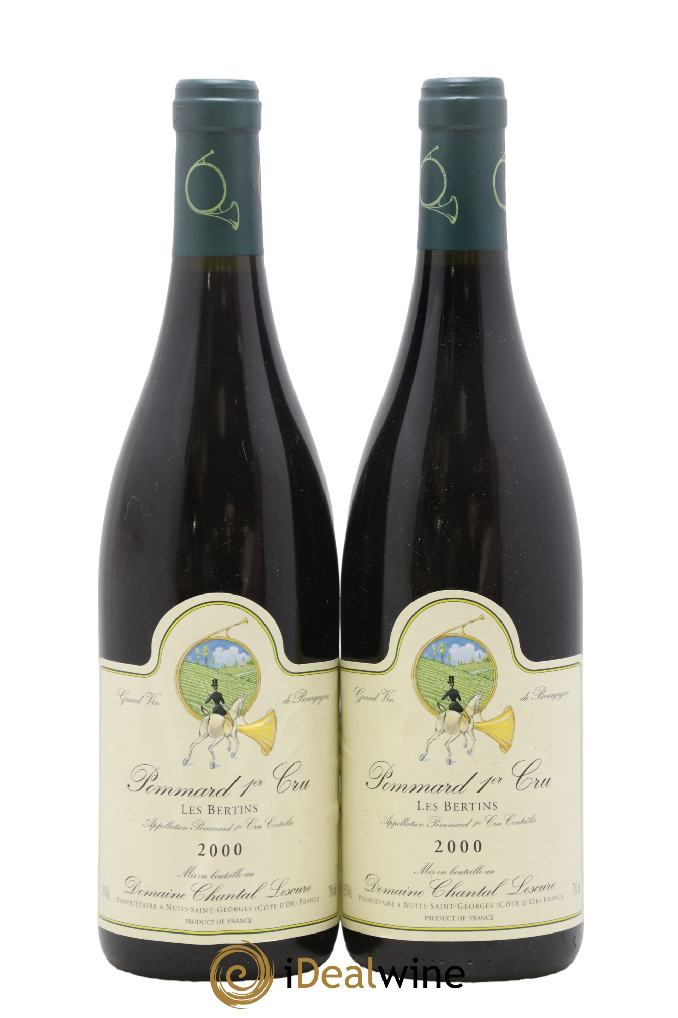 Pommard 1er Cru Les Bertins Chantal Lescure 2000 - Lot of 2 bottles - 0