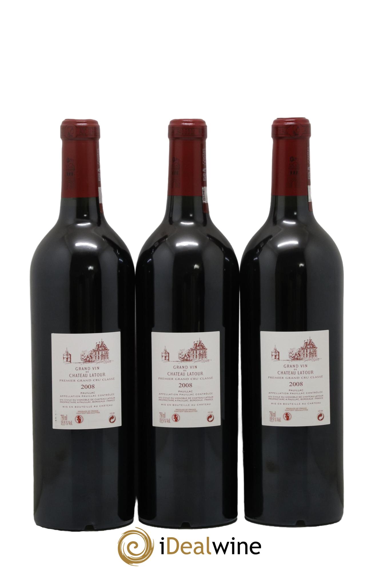 Château Latour 1er Grand Cru Classé 2008 - Lot of 6 bottles - 4