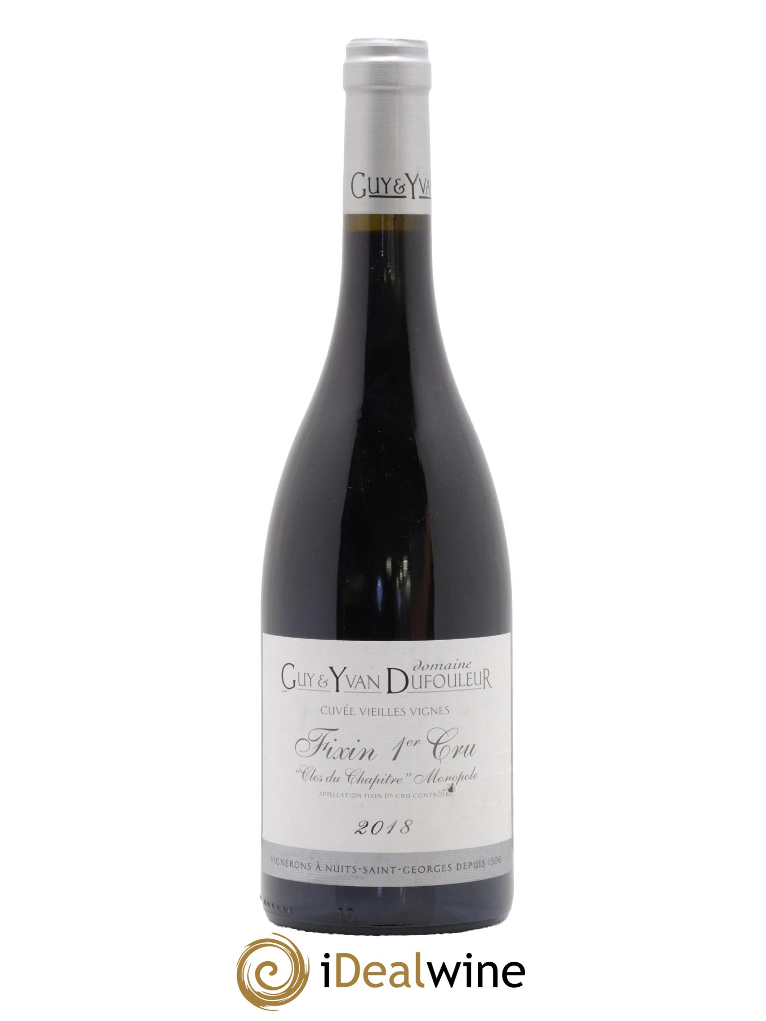 Fixin 1er Cru Clos du Chapitre Dufouleur 2018 - Lot de 1 bouteille - 0