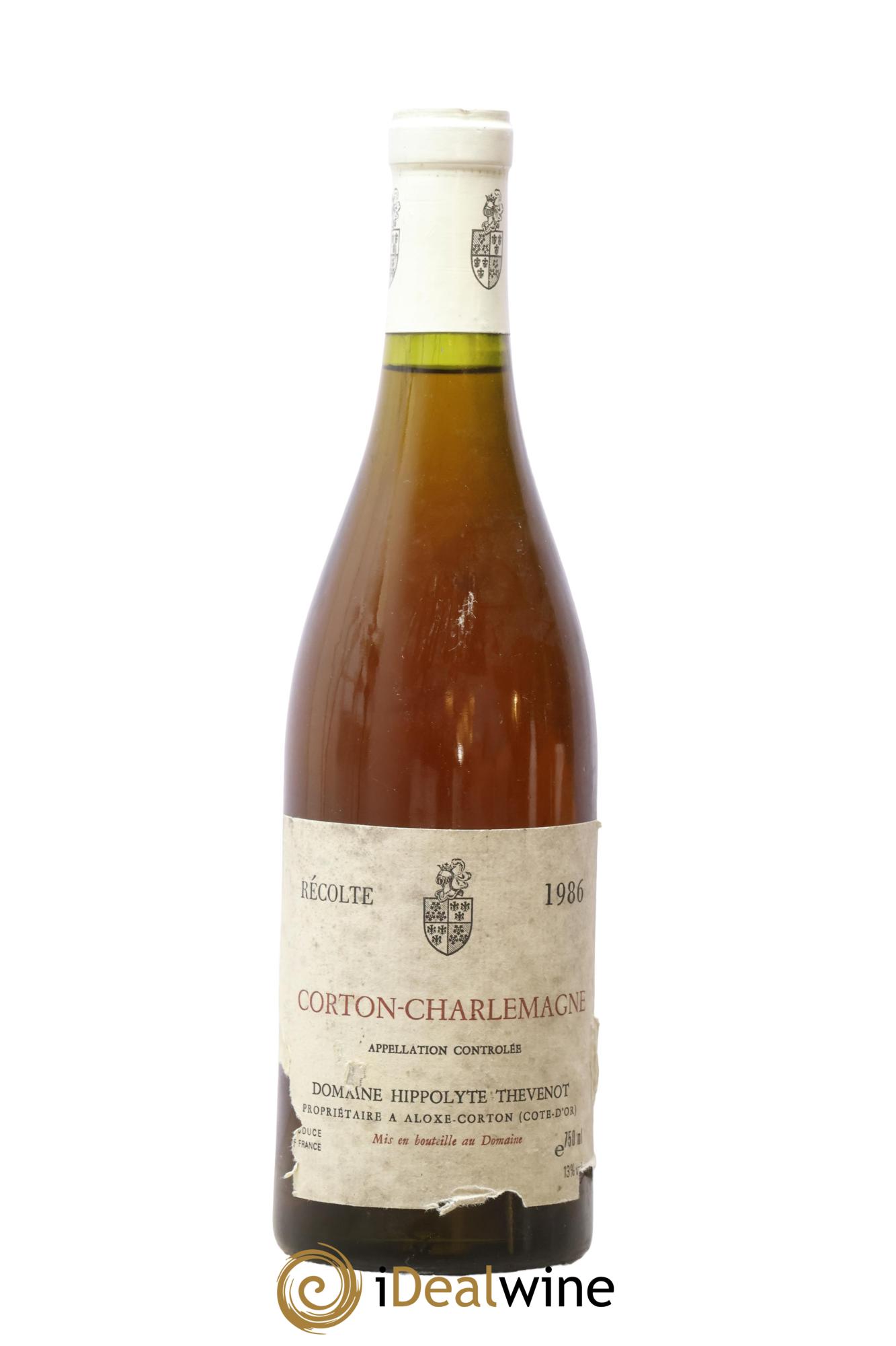 Corton-Charlemagne Grand Cru Hippolyte Thevenot 1986 - Lot de 1 bouteille - 0