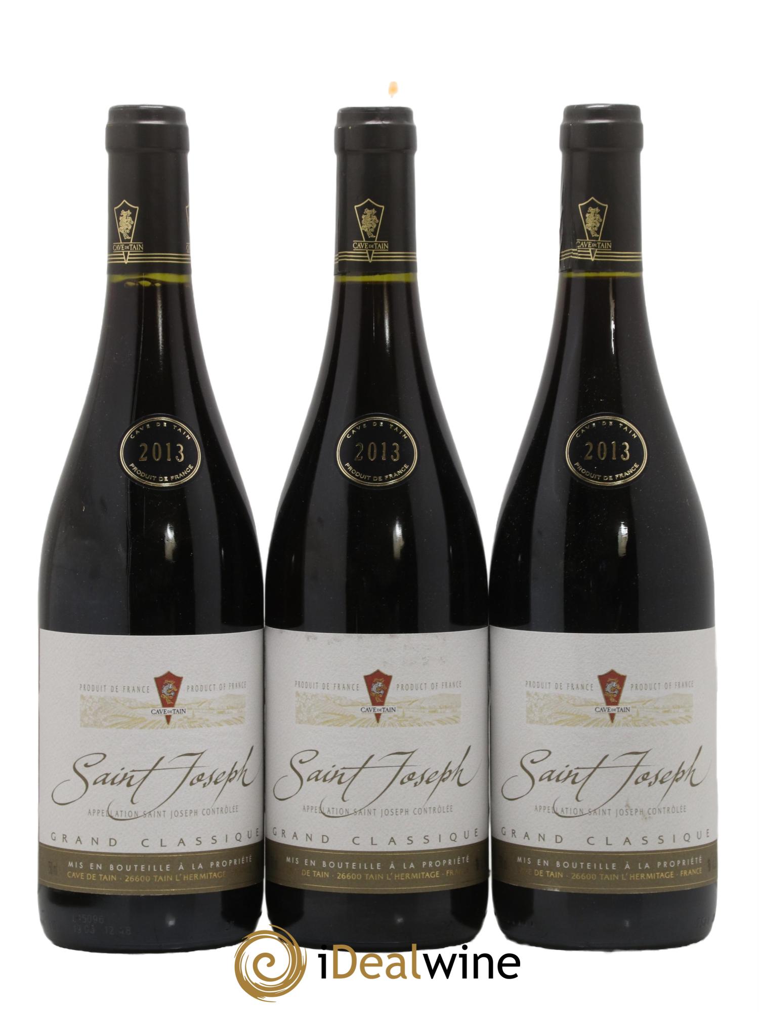 Saint-Joseph Grand Classique Cave De Tain 2013 - Lot de 3 bouteilles - 0