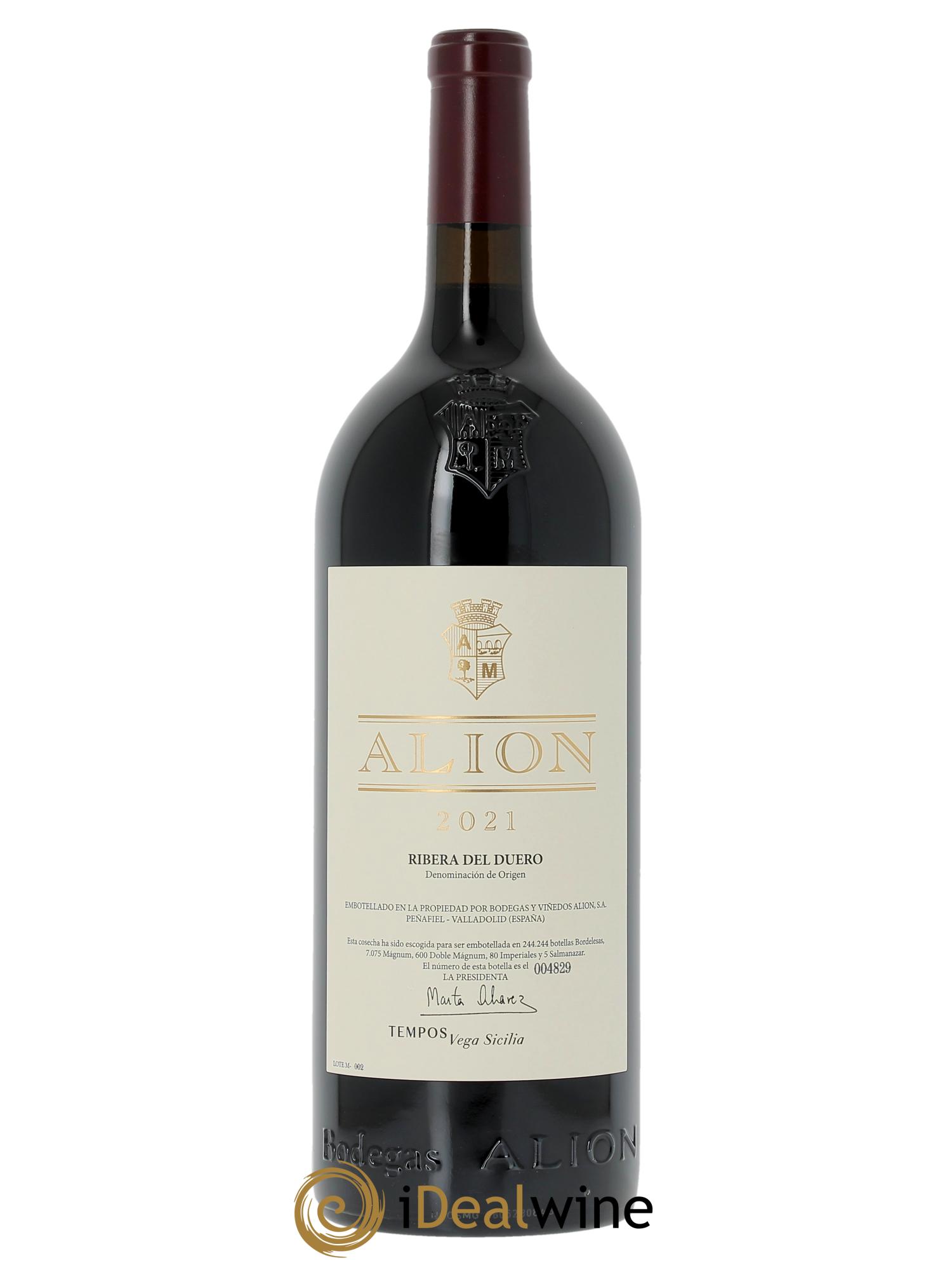 Ribera Del Duero DO Vega Sicilia Alion Famille Alvarez 2021 - Lot de 1 magnum - 1
