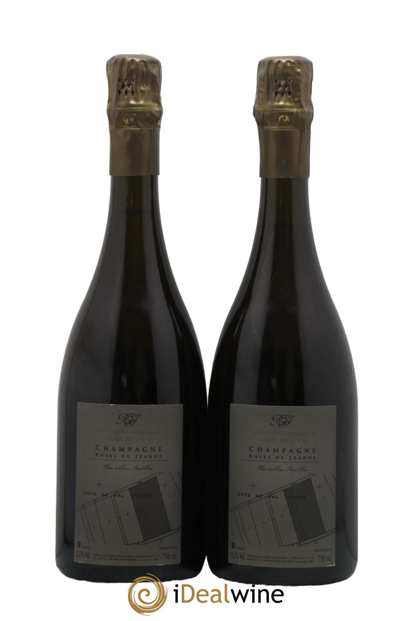 Roses de Jeanne Côte de Val Vilaine Blanc de Noirs Cédric Bouchard 2015 - Lot de 2 bouteilles - 1