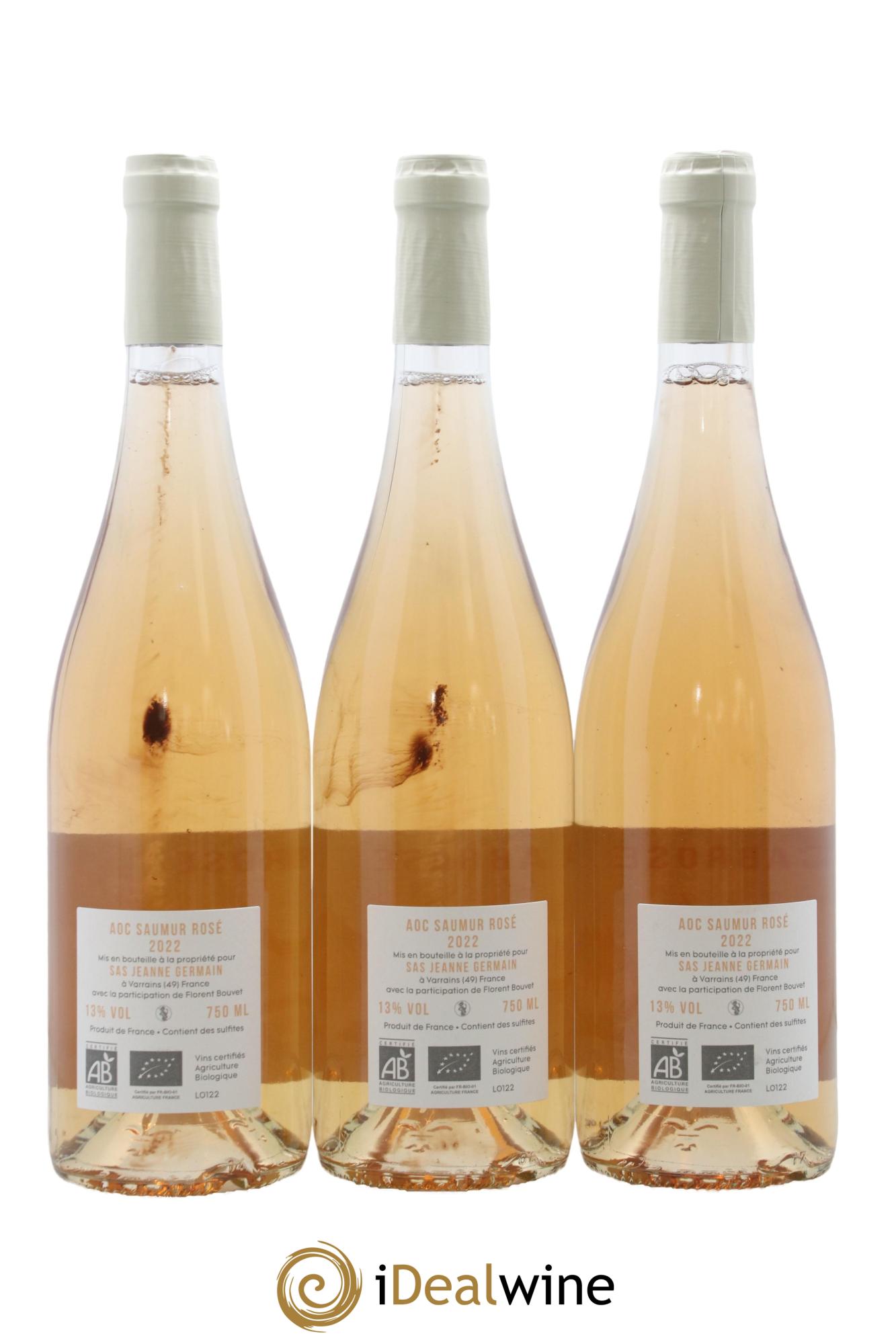 Divers Saumur La Cabrosse Jeanne Germain 2022 - Lot de 3 bouteilles - 1
