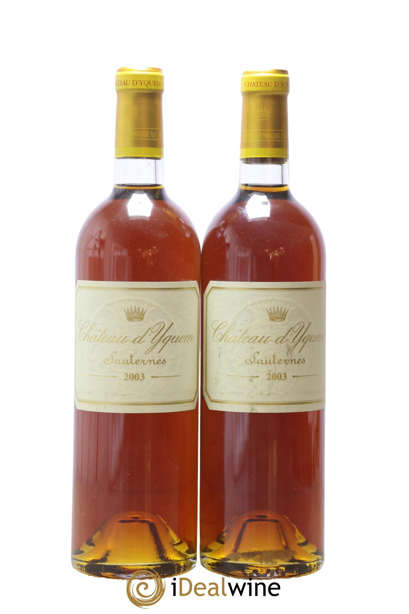 Château d' Yquem 1er Cru Classé Supérieur 2003 - Lot of 2 bottles - 0