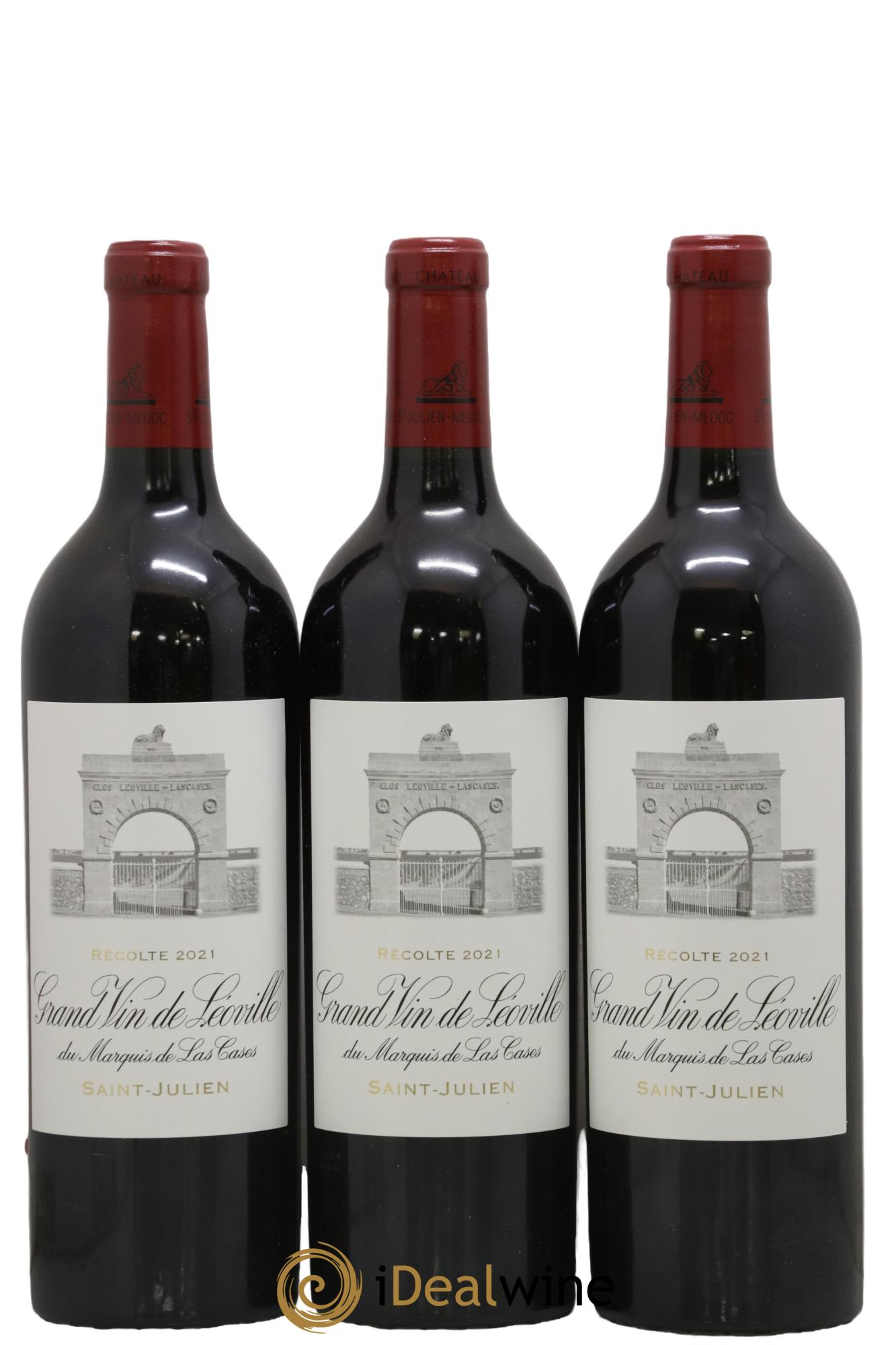 Château Léoville Las Cases 2ème Grand Cru Classé 2021 - Posten von 3 Flaschen - 0