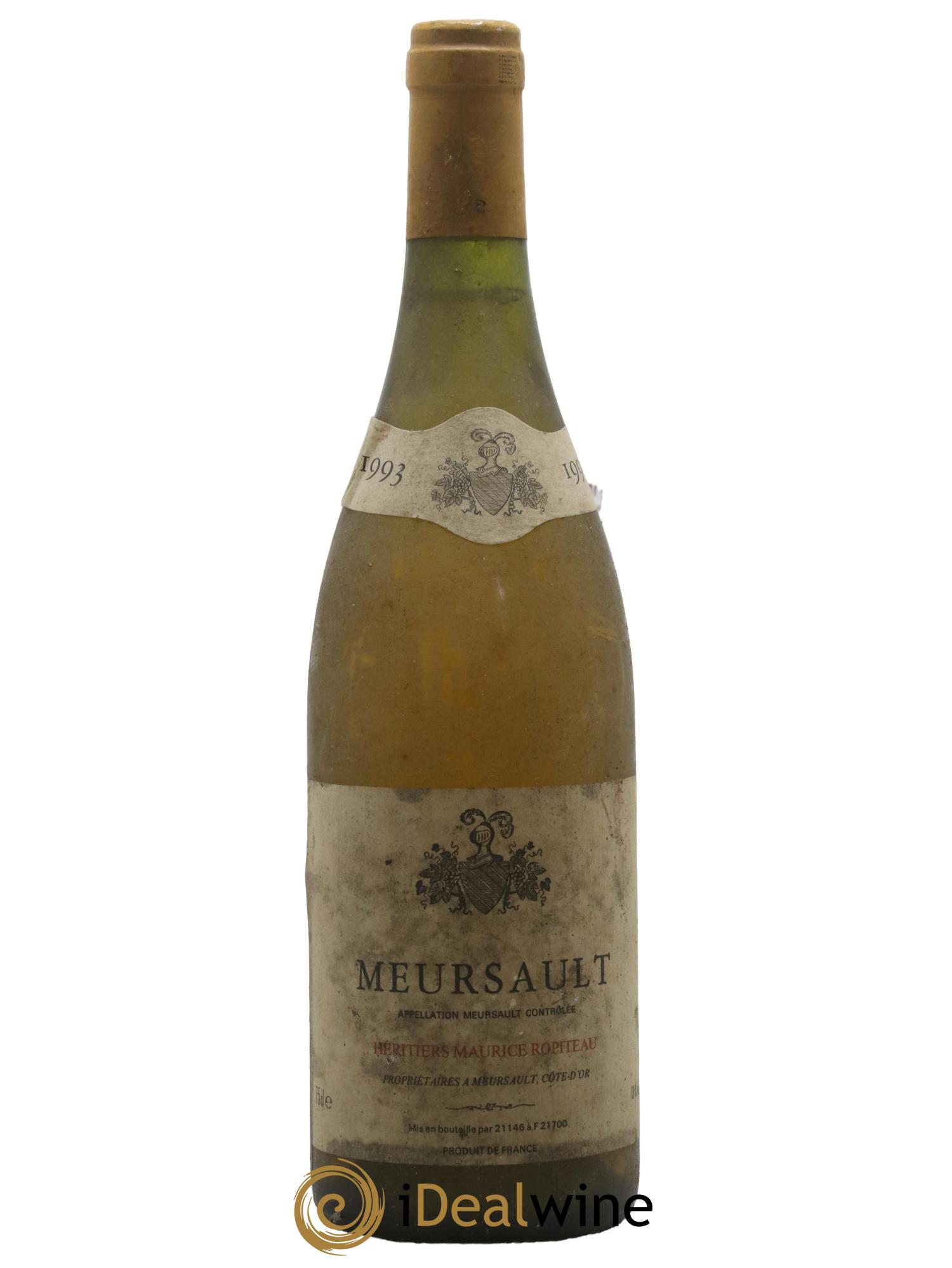 Meursault Ropiteau (Domaine) 1993 - Lot de 1 bouteille - 0